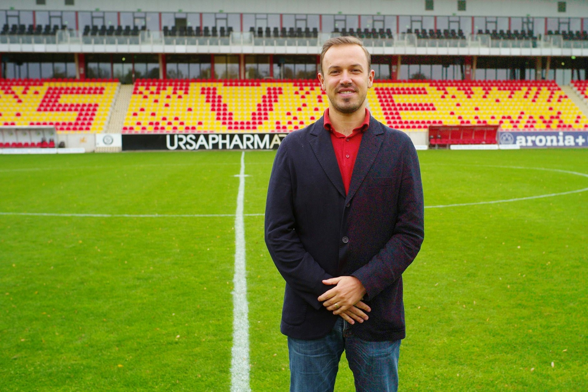 Dominik Holzer ist Präsident der SV Elversberg. Mit seinem Vater Frank, der Aufsichtsratsboss ist, hat er den kleinen Klub aus dem Saarland in die Zweite Liga geführt.