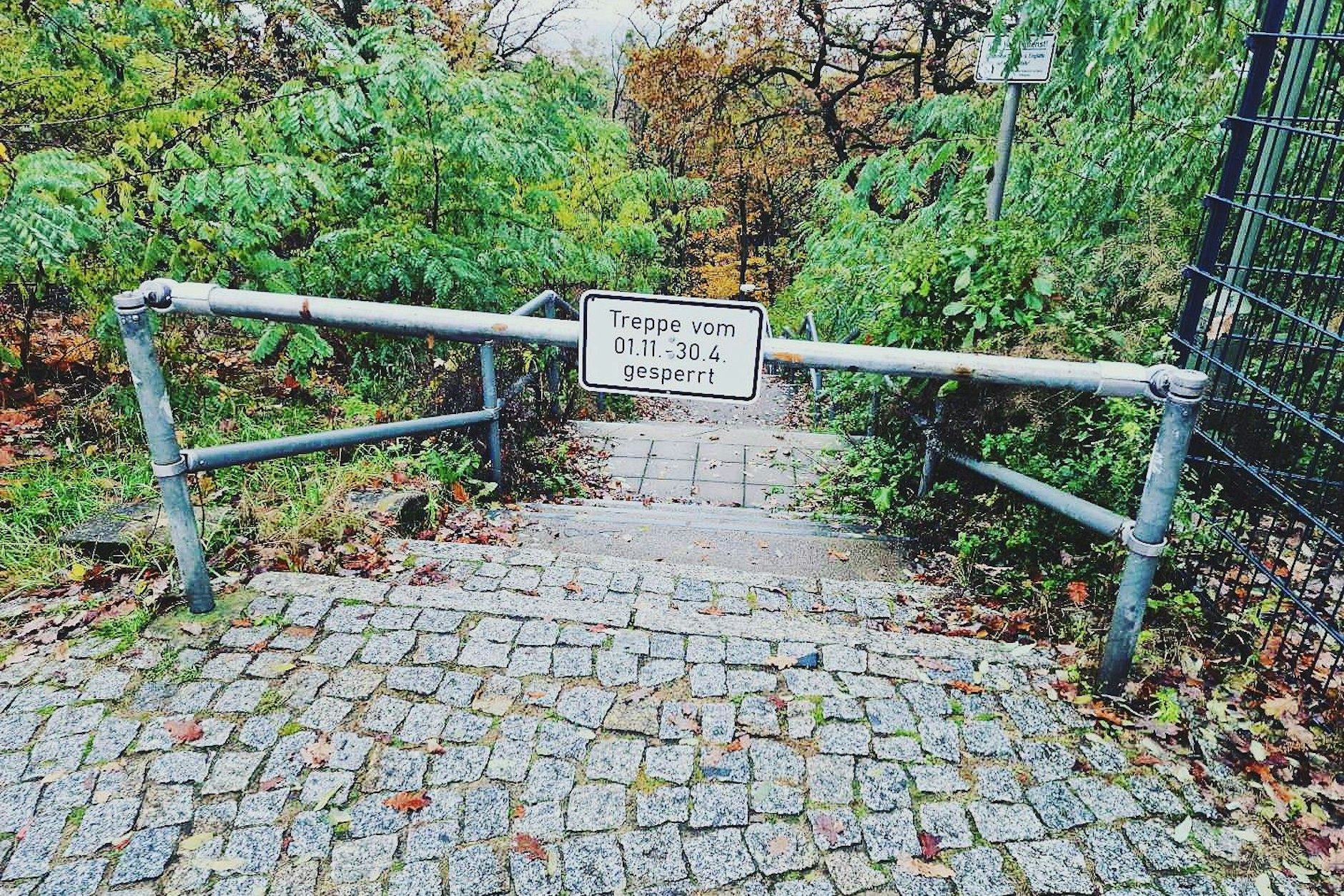 Die Treppe zum Müggelturm wird jedes Jahr offiziell gesperrt – weil Geld für den Winterdienst fehlt.