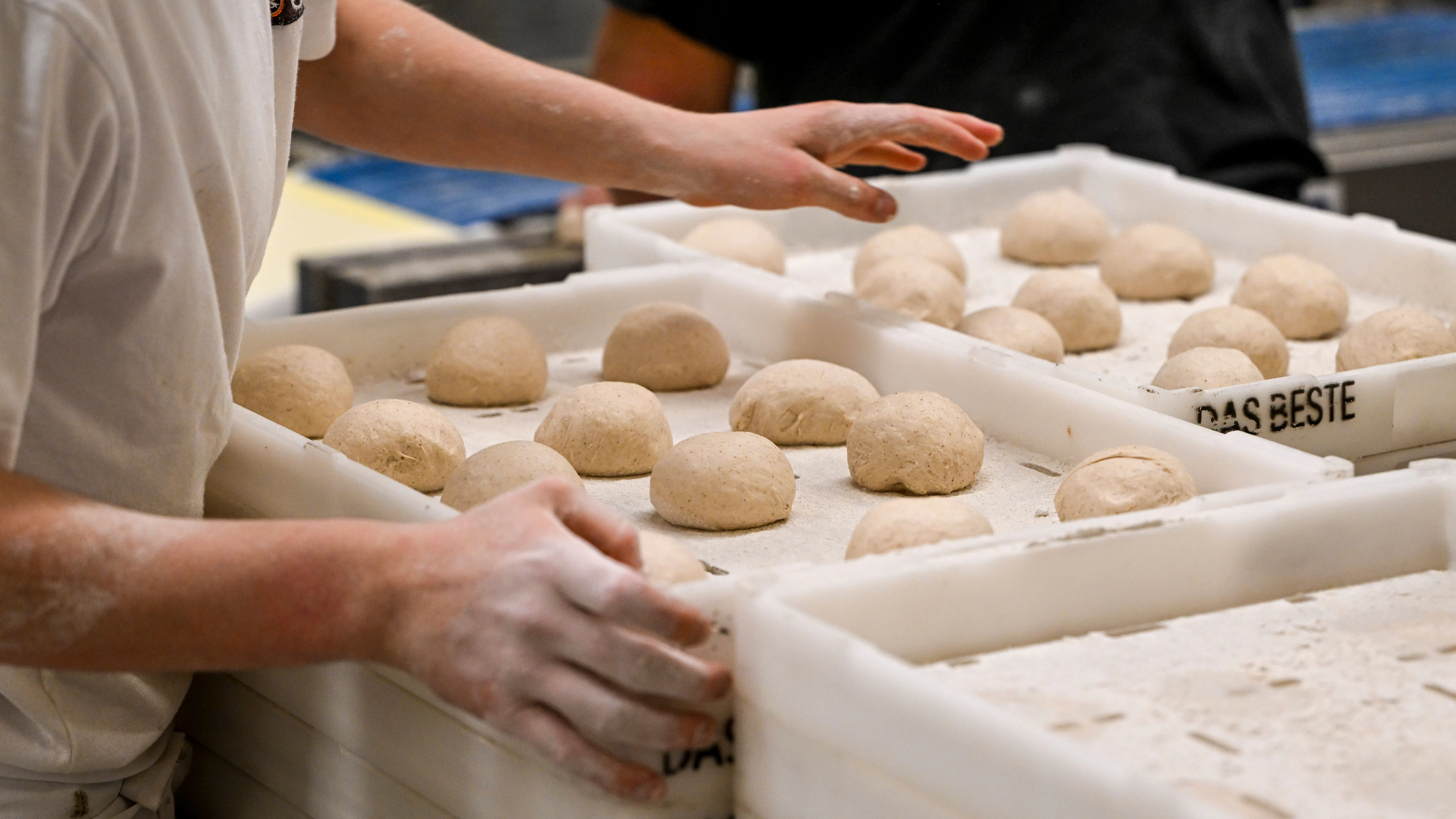 In der Bäckerei Exner werden Dinkelbrötchen hergestellt.&nbsp;