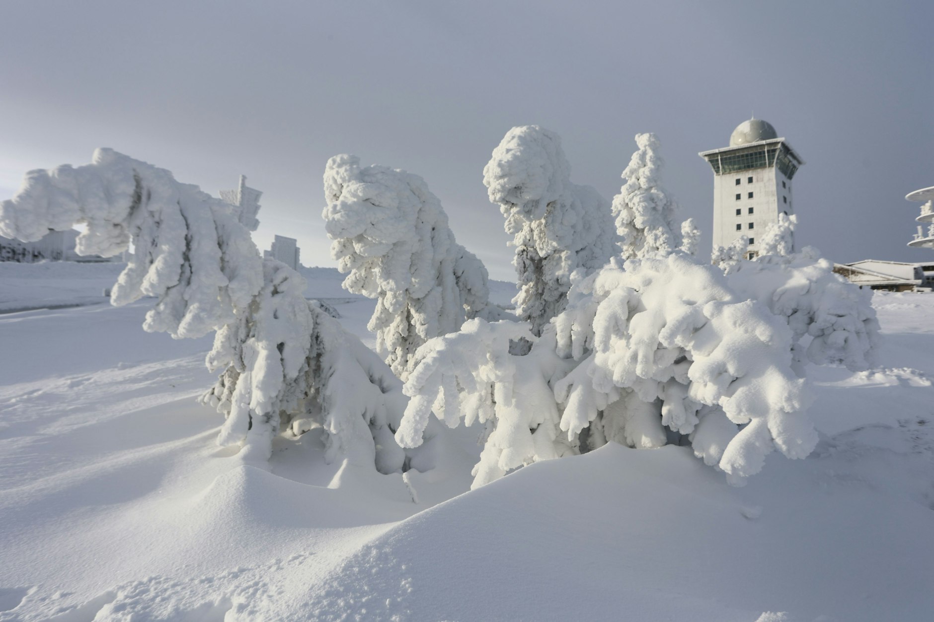 Auf dem Brocken im Harz gab es in den vergangenen Tagen bereits extrem viel Schnee.