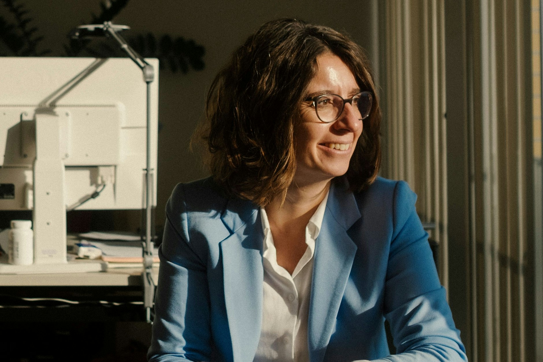 Erste CDU-Bezirksbürgermeisterin von Marzahn-Hellersdorf: Nadja Zivkovic in ihrem Büro.