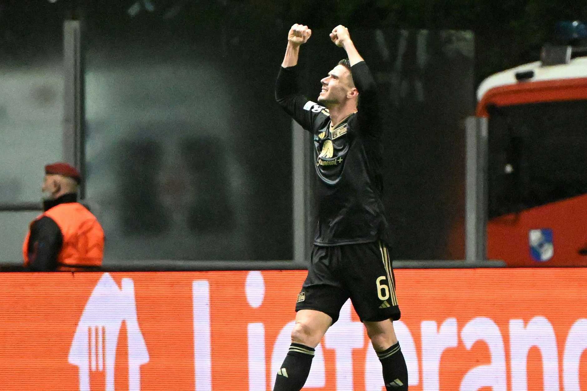 Robin Gosens traf zum 1:0 für den 1. FC Union beim Champions League-Spiel in Braga. Doch sein Tor reichte nicht für den Sieg.