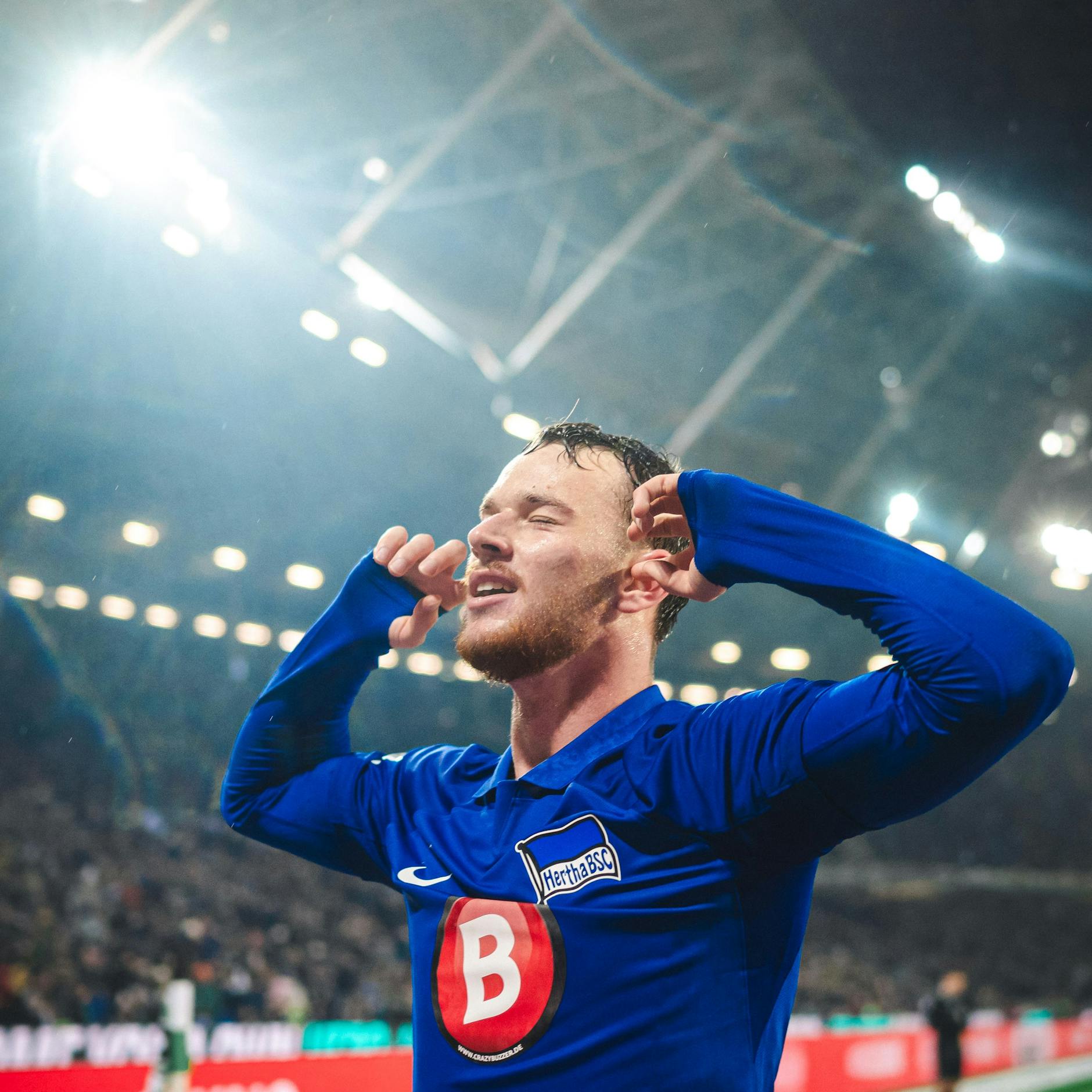 So genoss Pascal Klemens beim 2:2 in Hannover sein erstes Profi-Tor für Hertha BSC.