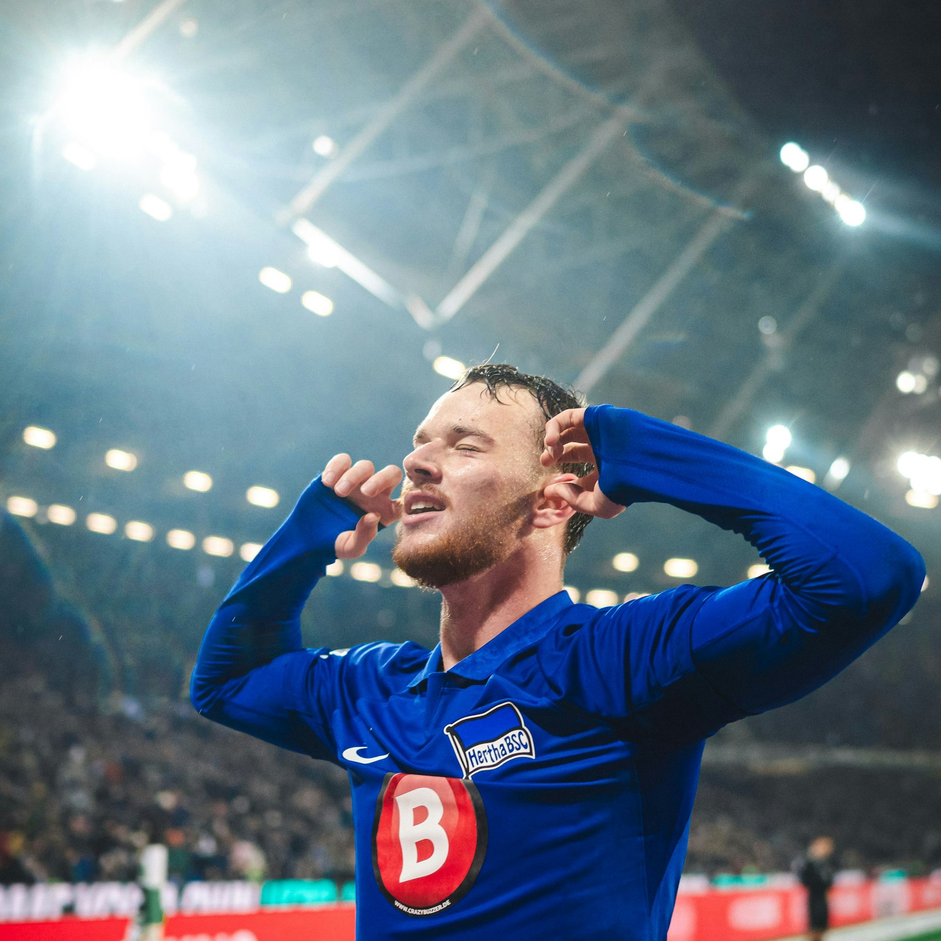So genoss Pascal Klemens beim 2:2 in Hannover sein erstes Profi-Tor für Hertha BSC.