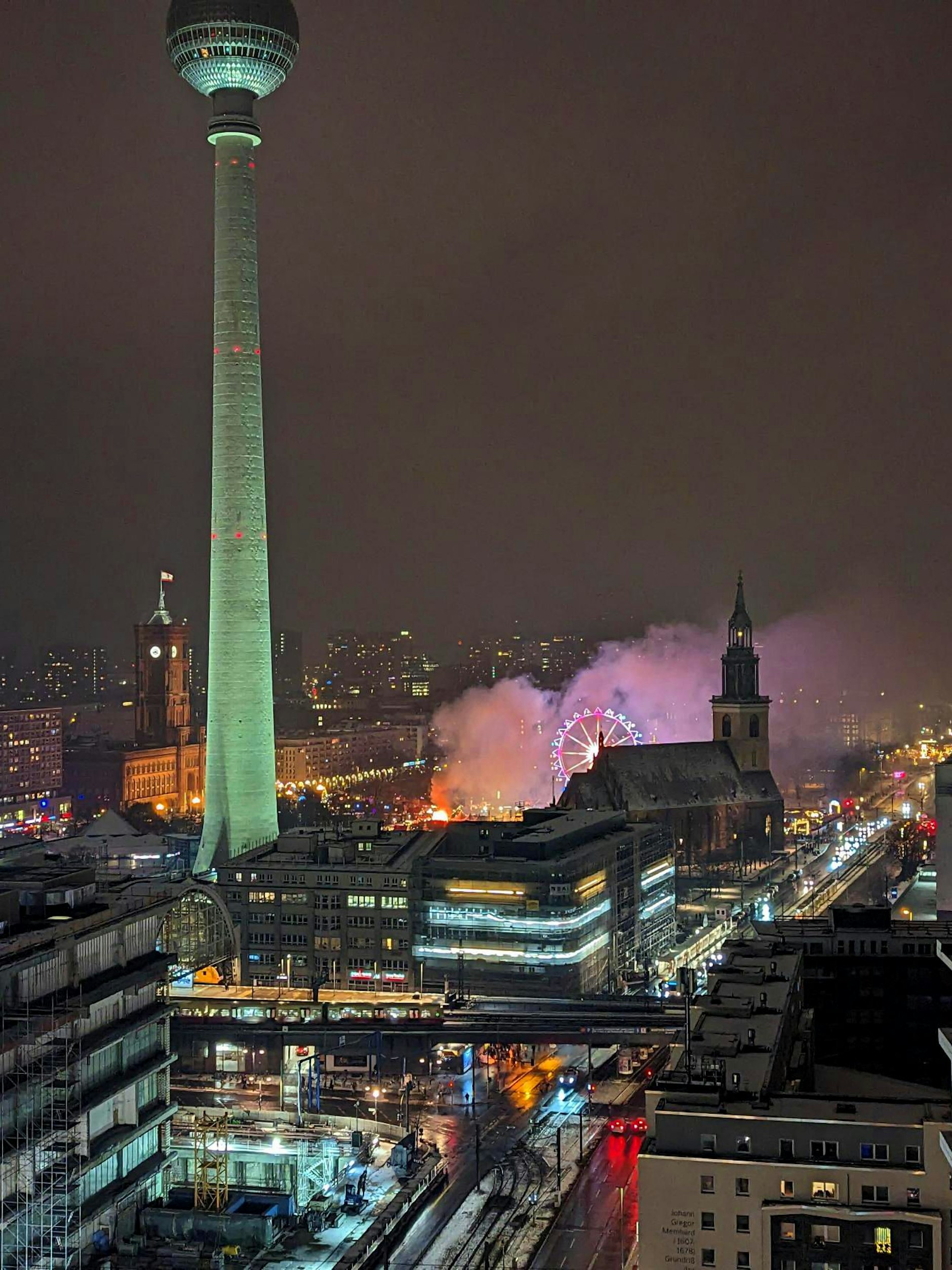 Brand am Alexanderplatz