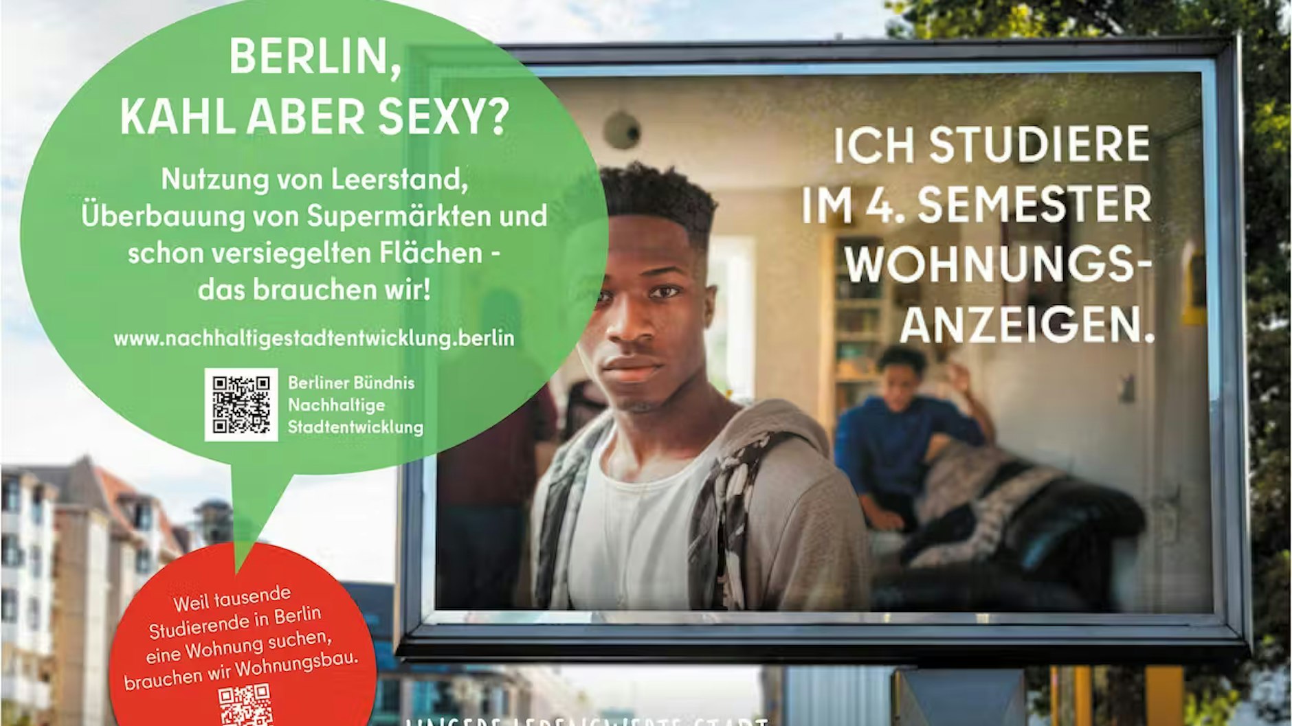Bauen ja, aber mit Umsicht auf all die anderen Probleme: ökologisch, sozial und maßvoll soll Bauen in Berlin sein, fordert die Kampagne.&nbsp;&nbsp;