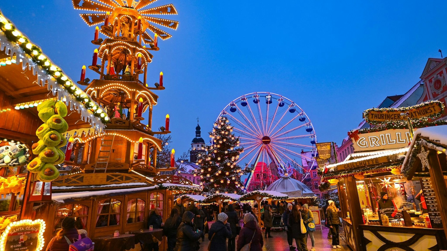Weihnachtsmarkt der 1000 Sterne in Cottbus.