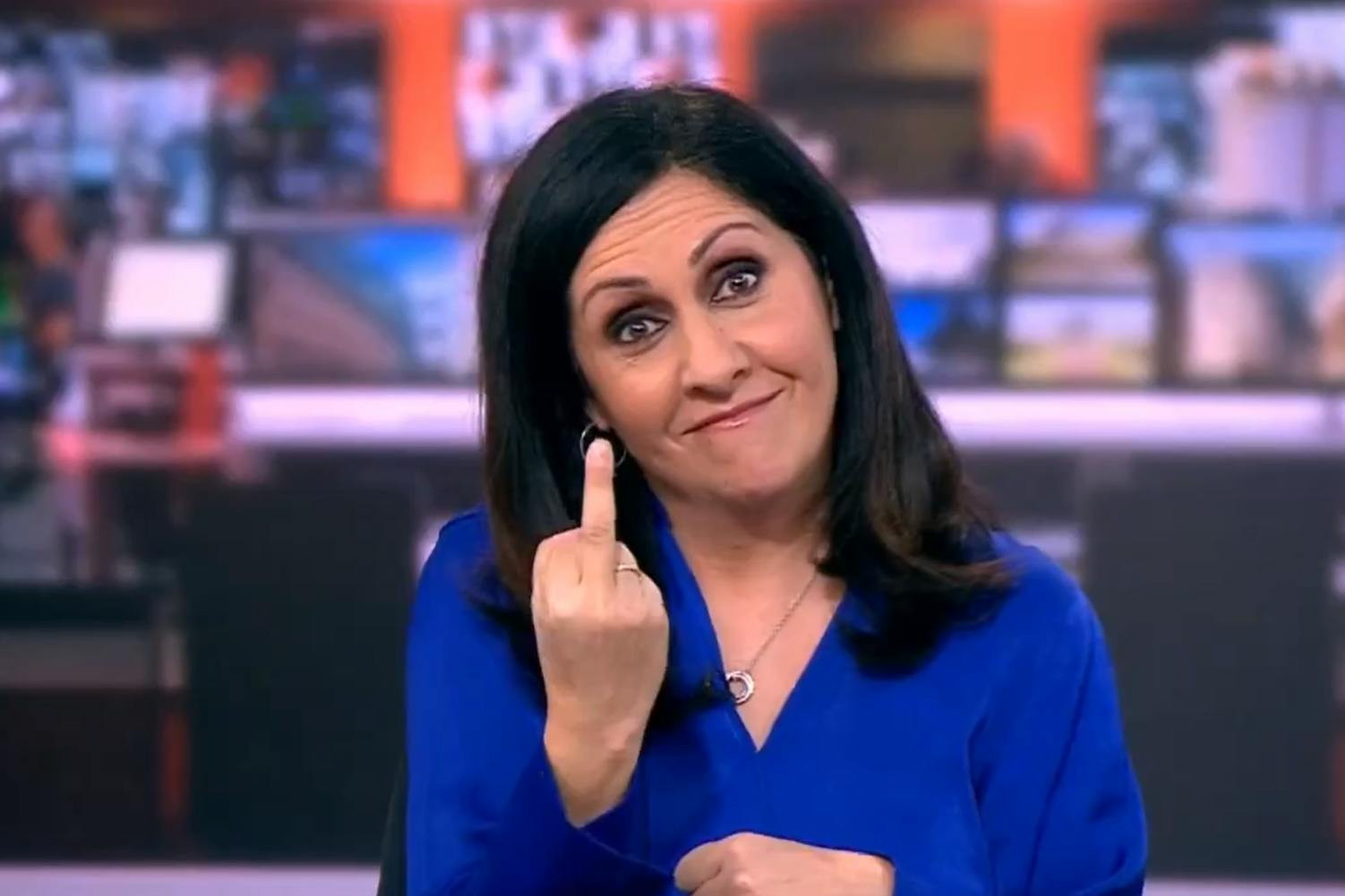 Maryam Moshiri zeigte während einer Live-Sendung einem Millionenpublikum den Mittelfinger.