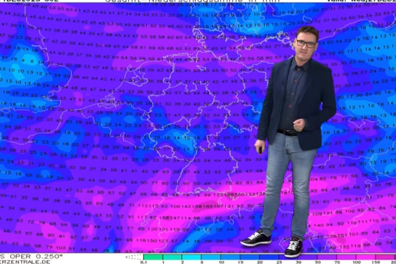 Viel Regen kommt da auf uns zu, weiß der Wetterexperte Dominik Jung.