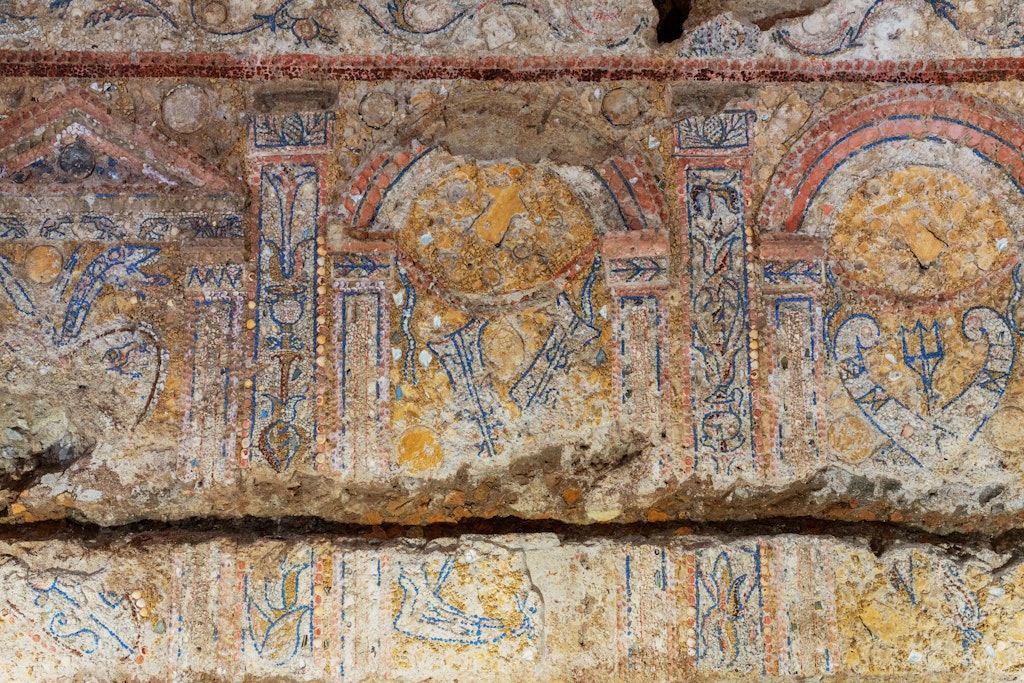 Una lussuosa residenza antica con mosaici “impareggiabili”.