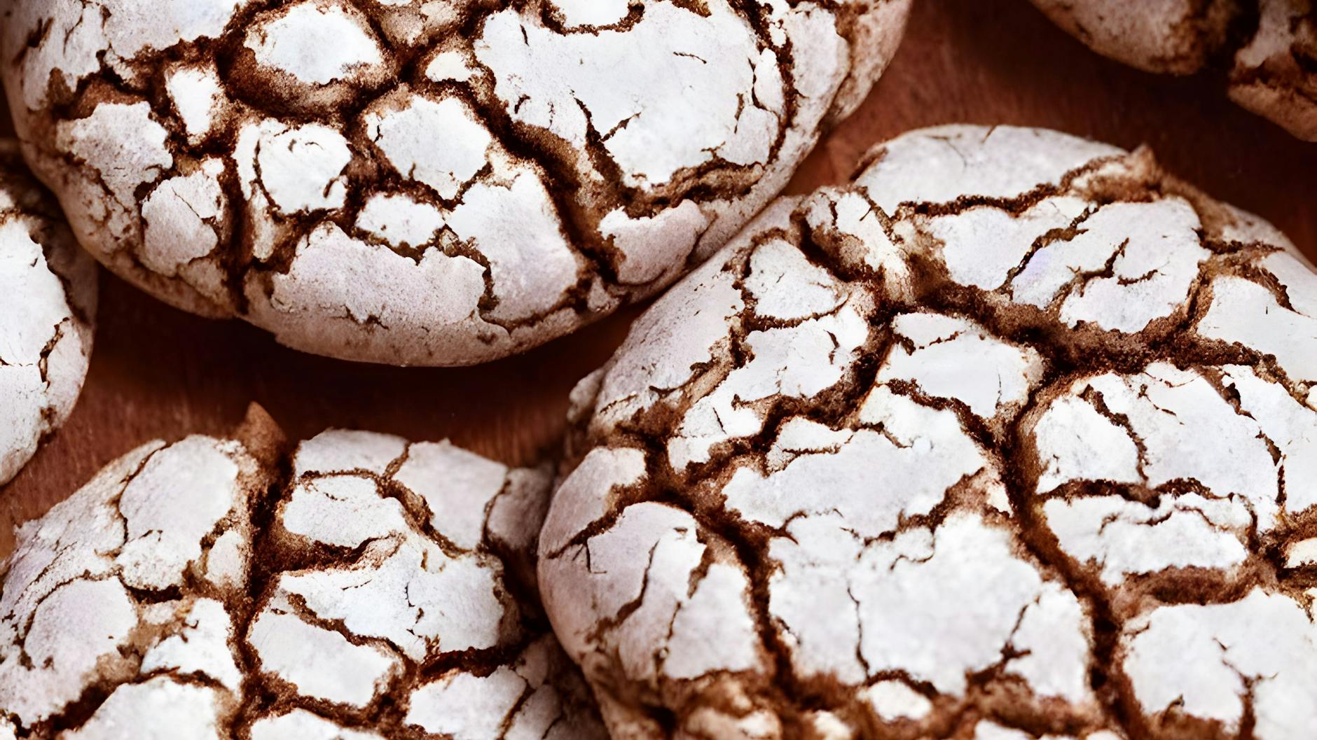 Die Kekse nach diesem Rezept für Crinkle Cookies sehen nicht nur schön aus, sondern schmecken auch unglaublich lecker!