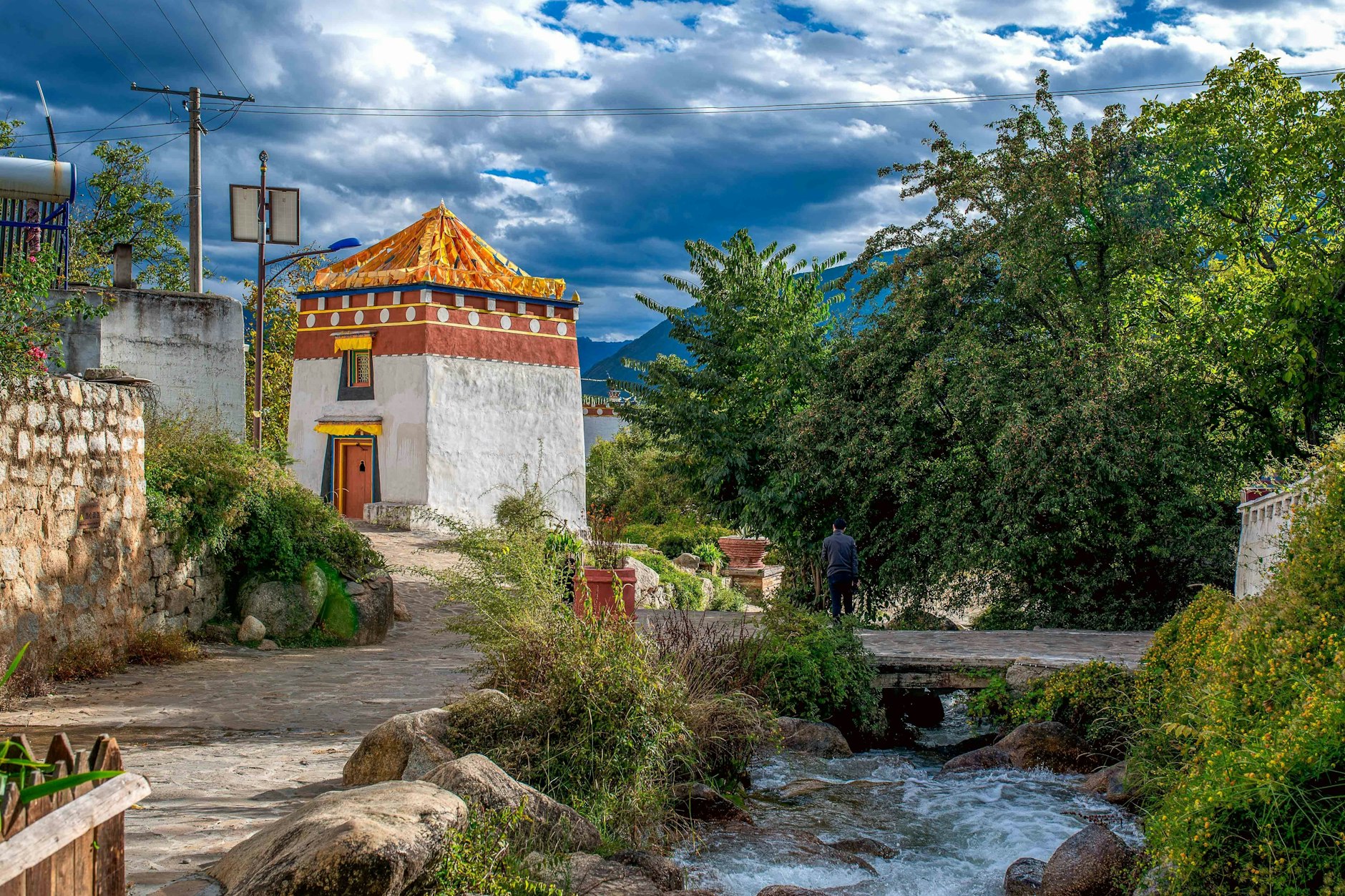 Blick in einen Ort in der Xiangcheng County.