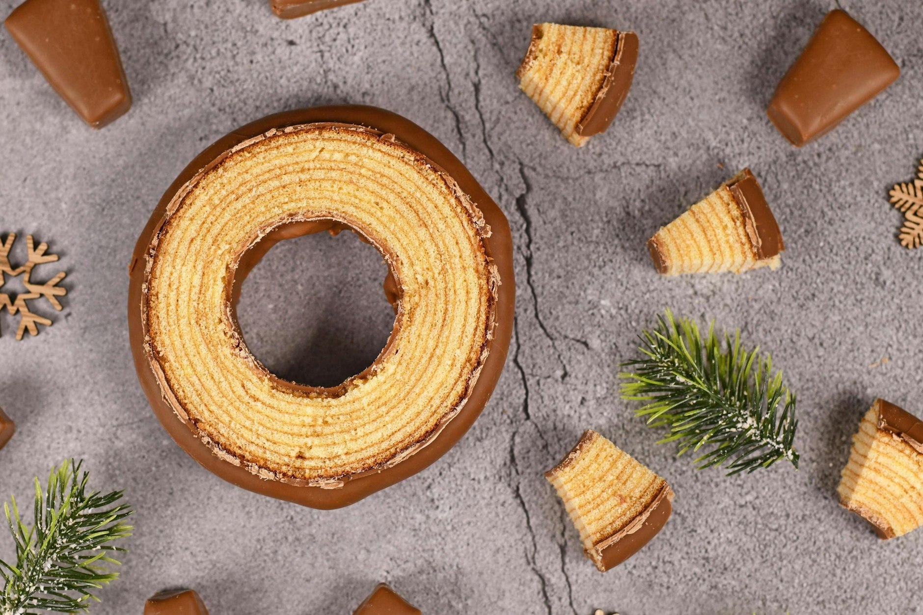 Der Baumkuchen nach DDR-Rezept ist einfach lecker.