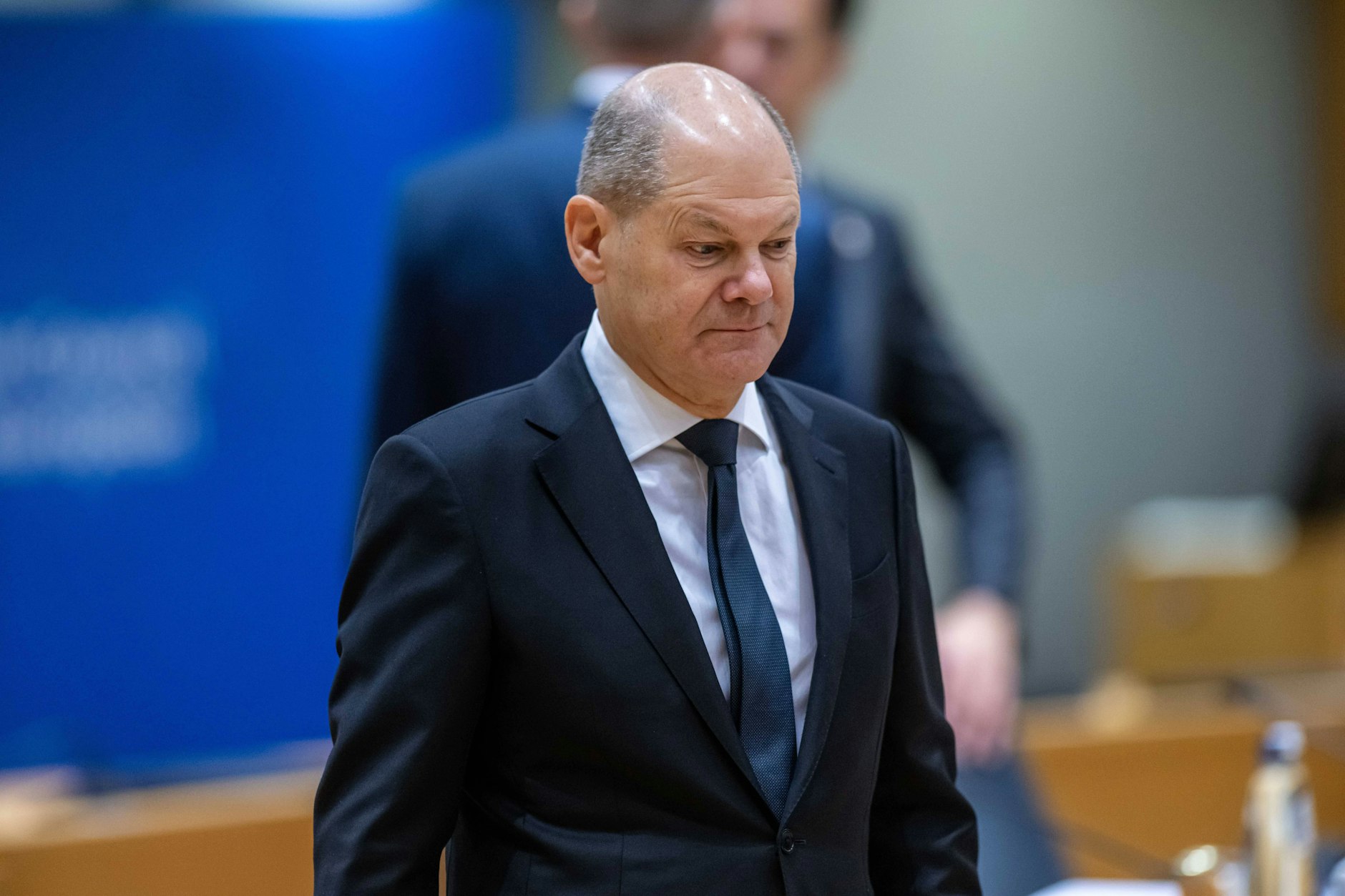 Kritik aus London: Bundeskanzler Olaf Scholz (SPD), hier auf einem EU-Gipfel in Brüssel