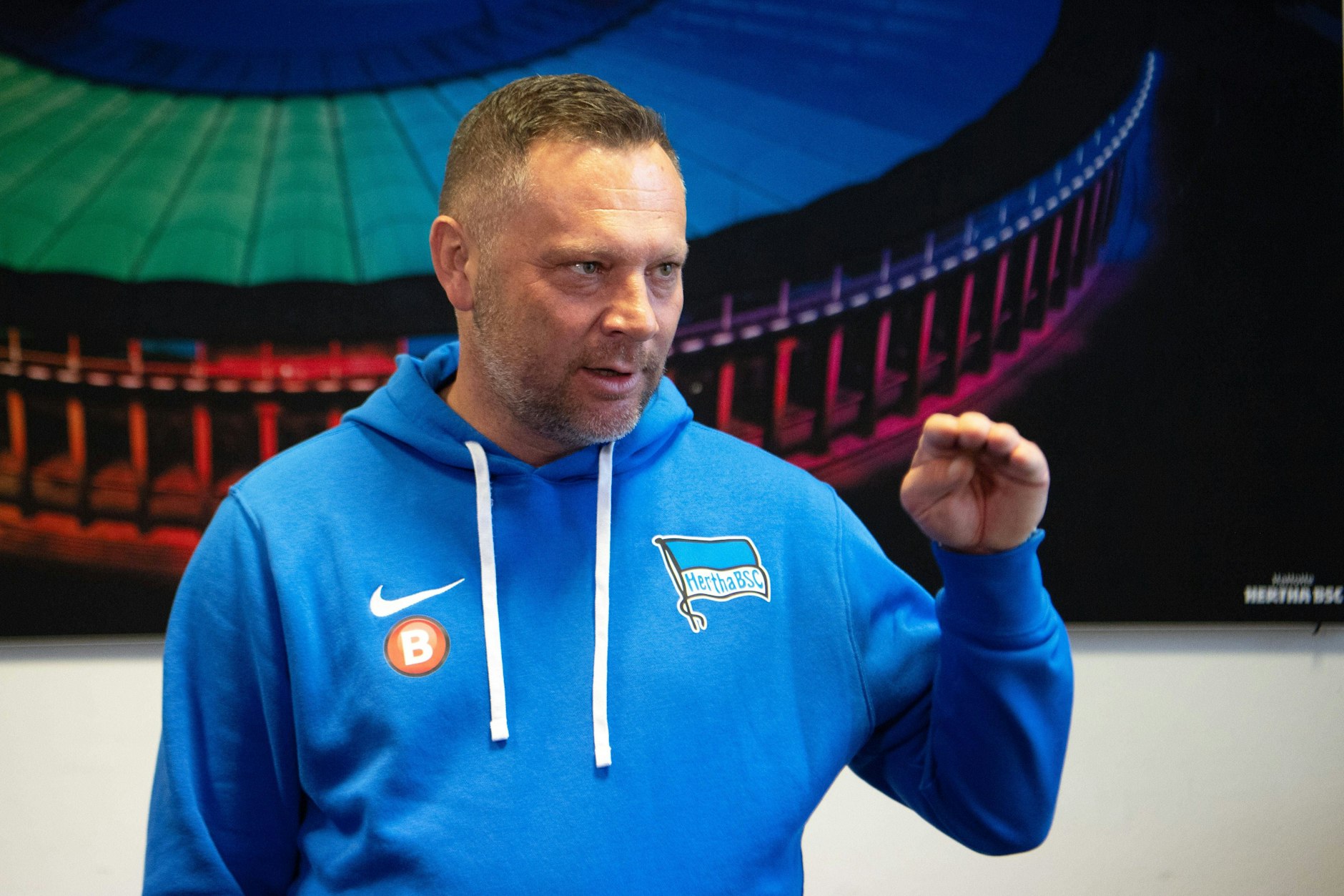 Pal Dardai, Cheftrainer von Hertha BSC, kann die Kritik von Johannes Spors, Sportchef von Investor 777 Partners, nicht nachvollziehen.