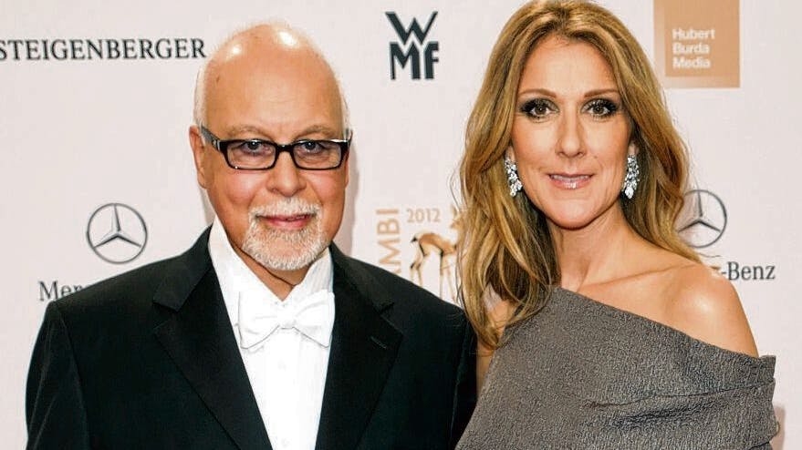 Celine Dion 2012 mit Ehemann René Angélil, der auch ihr Manager war. Sie hatten 1994 geheiratet, er starb 2016 an Krebs.