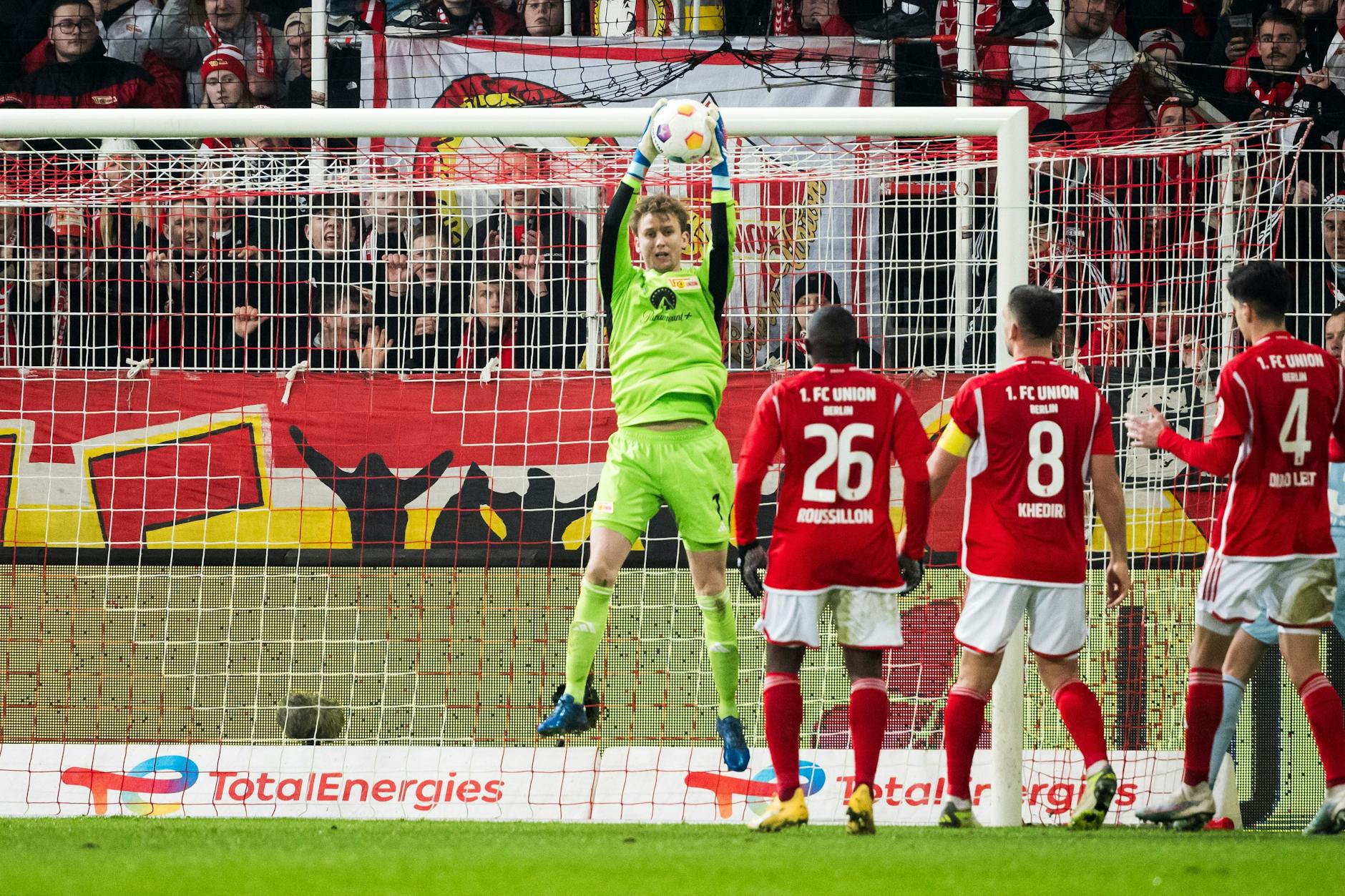 Einmal mehr der Fels in der Brandung beim 1. FC Union Berlin: Torhüter Frederik Rönnow