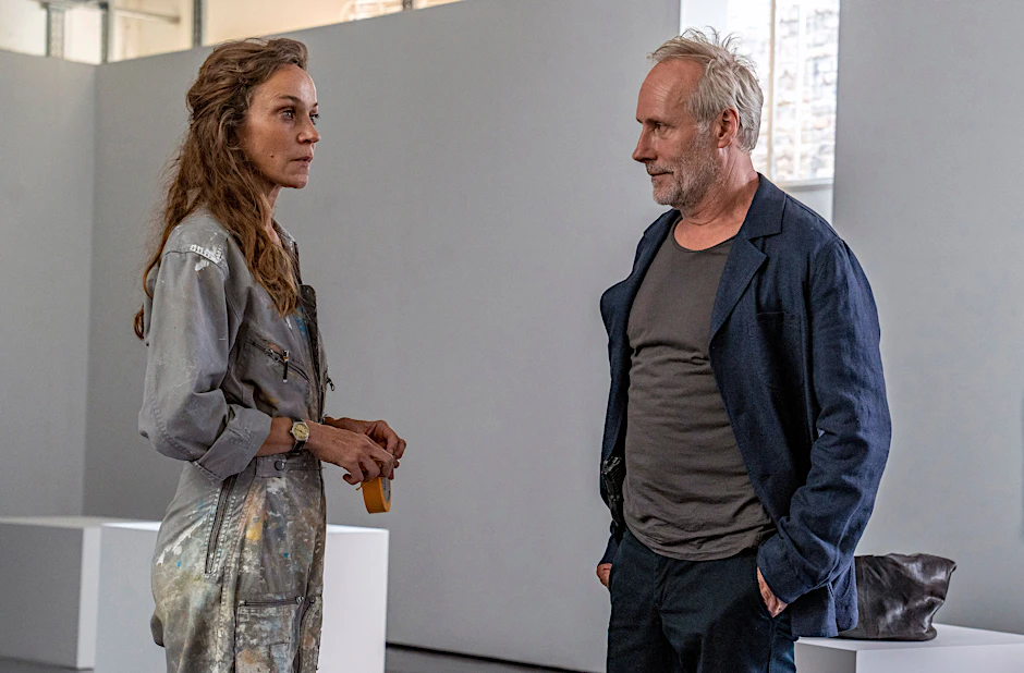 Anette Baer (Jeanette Hain) und Paul Brix (Wolfram Koch) in „Tatort: Kontrollverlust“