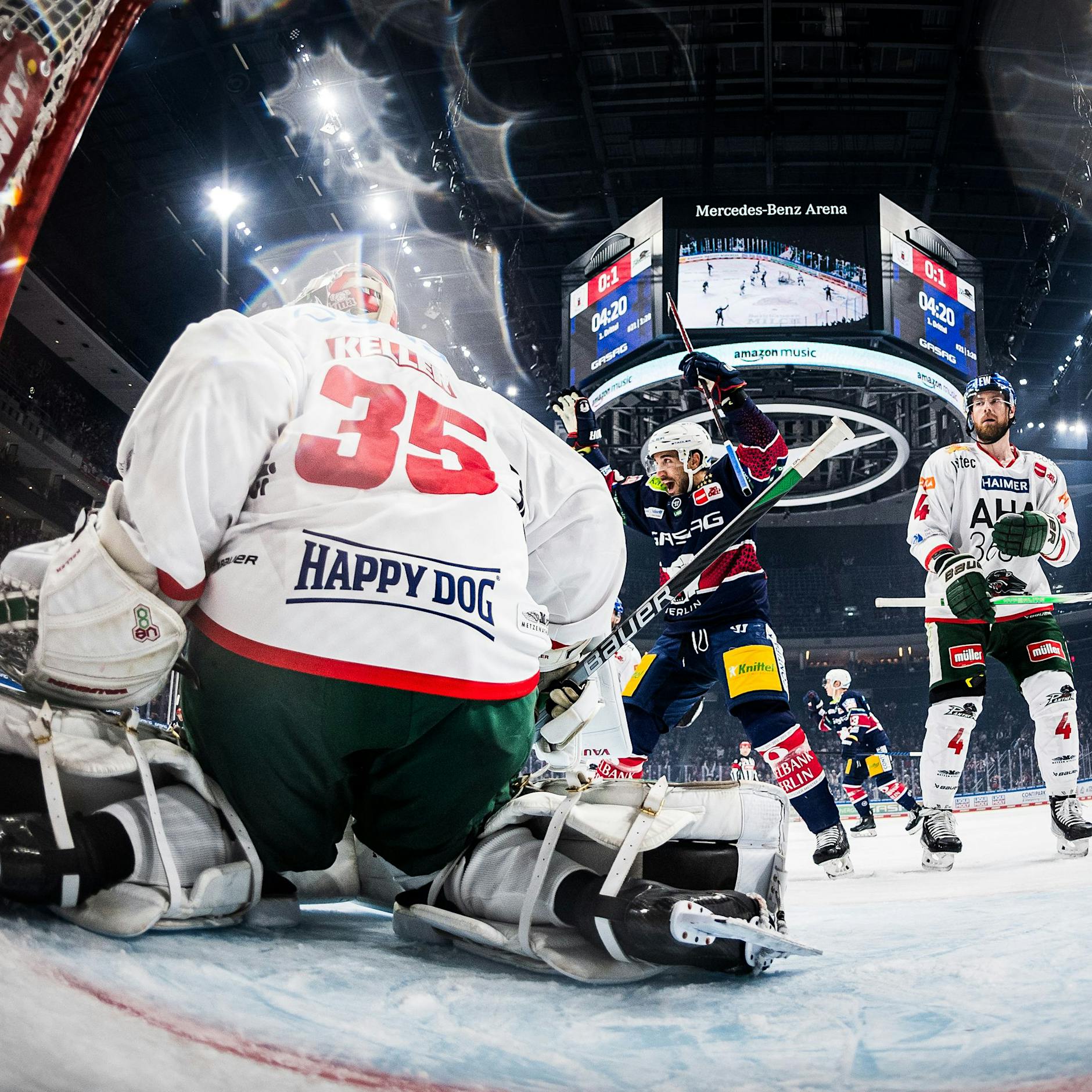 Eisbären drücken widerständigen Augsburgern die Tore rein