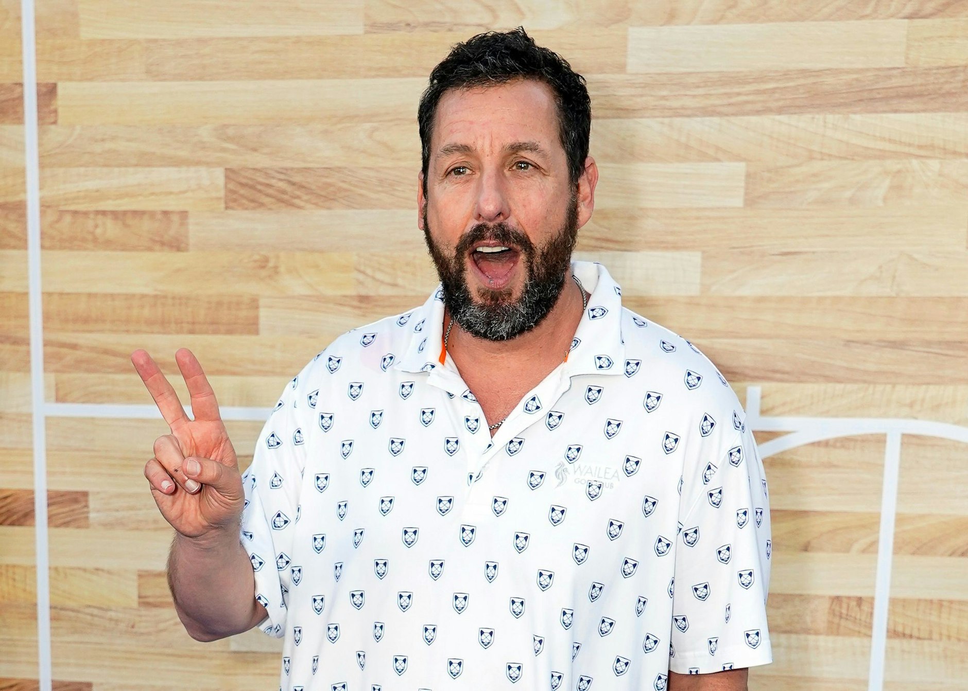 ARCHIV - Adam Sandler, Schauspieler aus den USA, gestikuliert.  