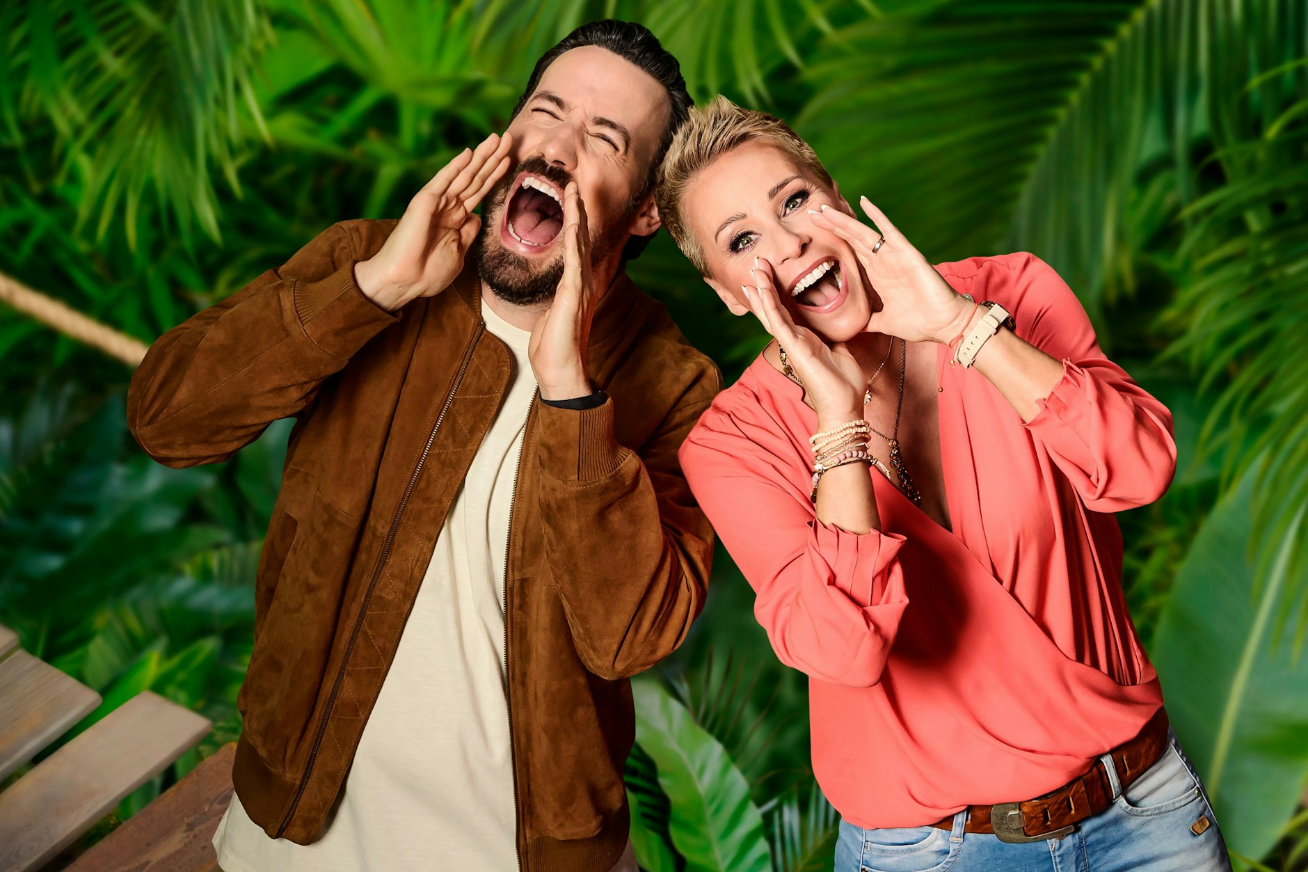 Jan Köppen und Sonja Zietlow moderieren auch 2024 das RTL-Dschungelcamp.