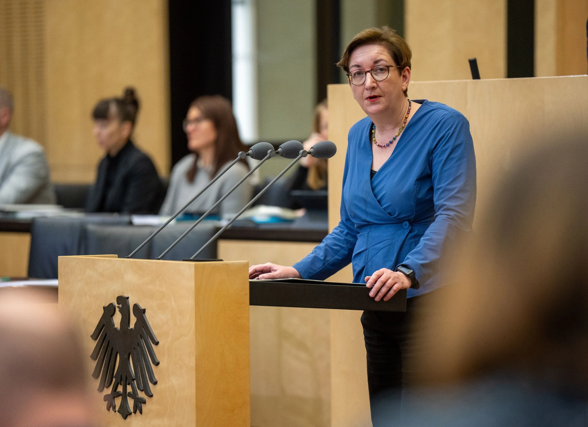 Der Wohnungsmarkt werde sich wohl «Ende 2024, Anfang 2025» aufhellen, sagt Bauministerin Klara Geywitz.  