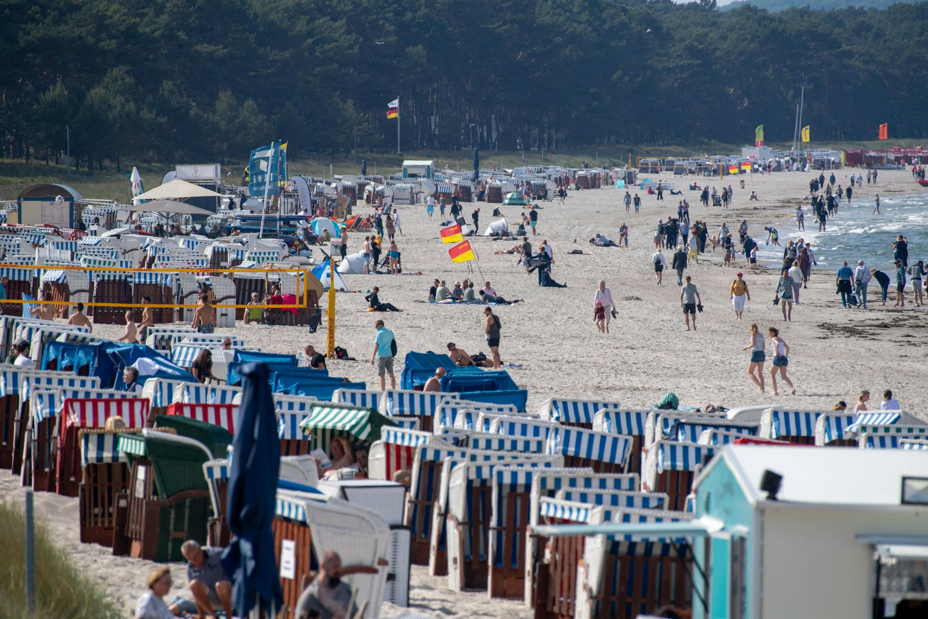 Binz an der Ostsee auf der Insel Rügen ist ein beliebtes Urlaubsziel der Berliner.