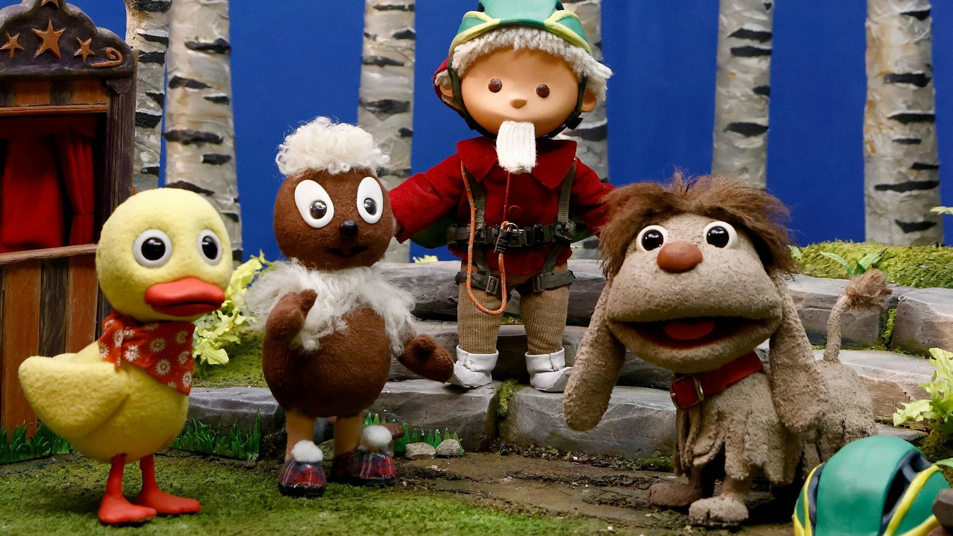 Diese DDR-Ikonen machen bis heute Kinder glücklich: Schnatterinchen, Pittiplatsch, der Sandmann und Moppi.