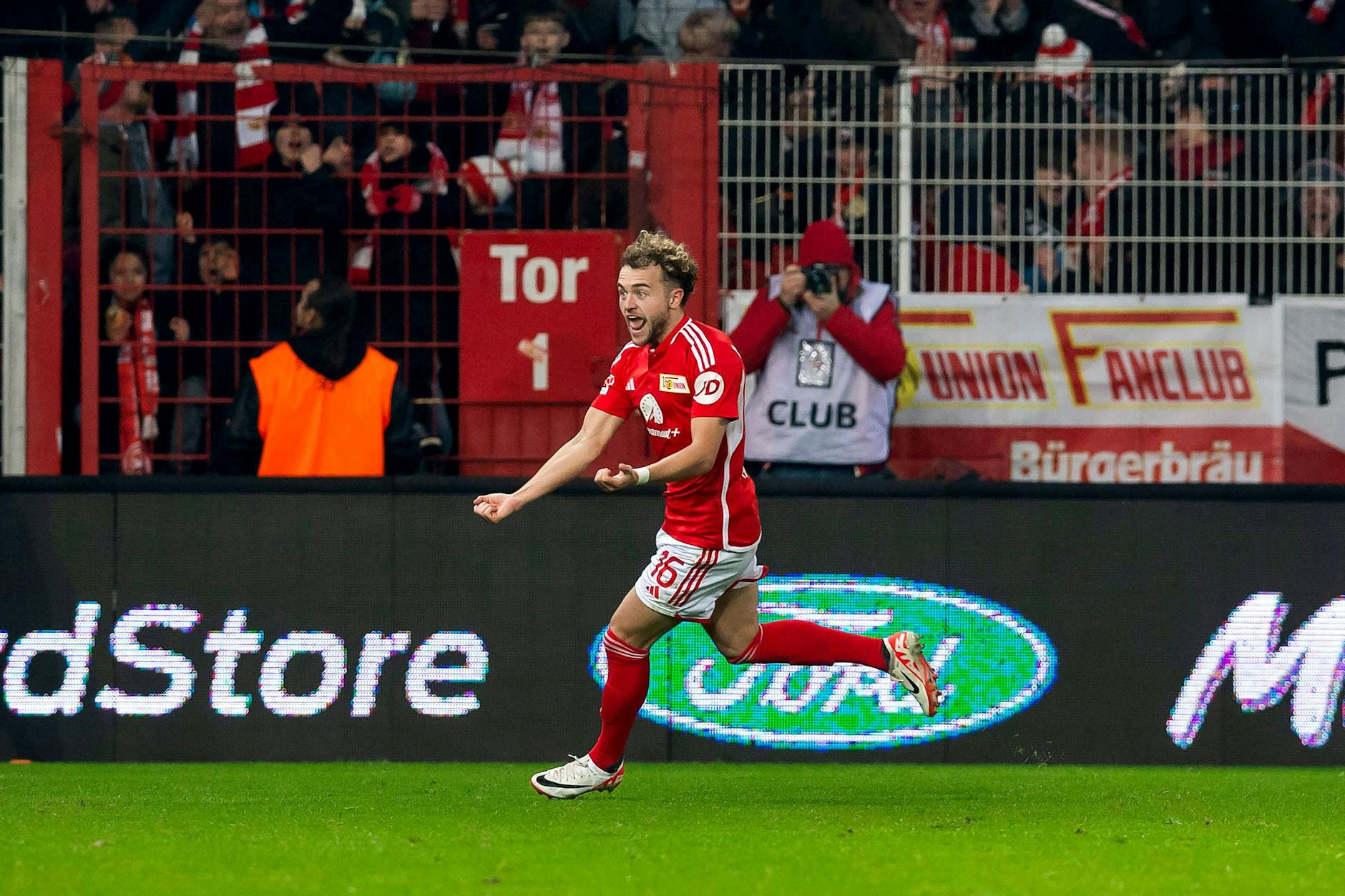 Stürmer Benedict Hollerbach blüht unter Unions neuem Trainer Nenad Bjelica auf und machte beim 3:1 gegen Gladbach sei erstes Tor.