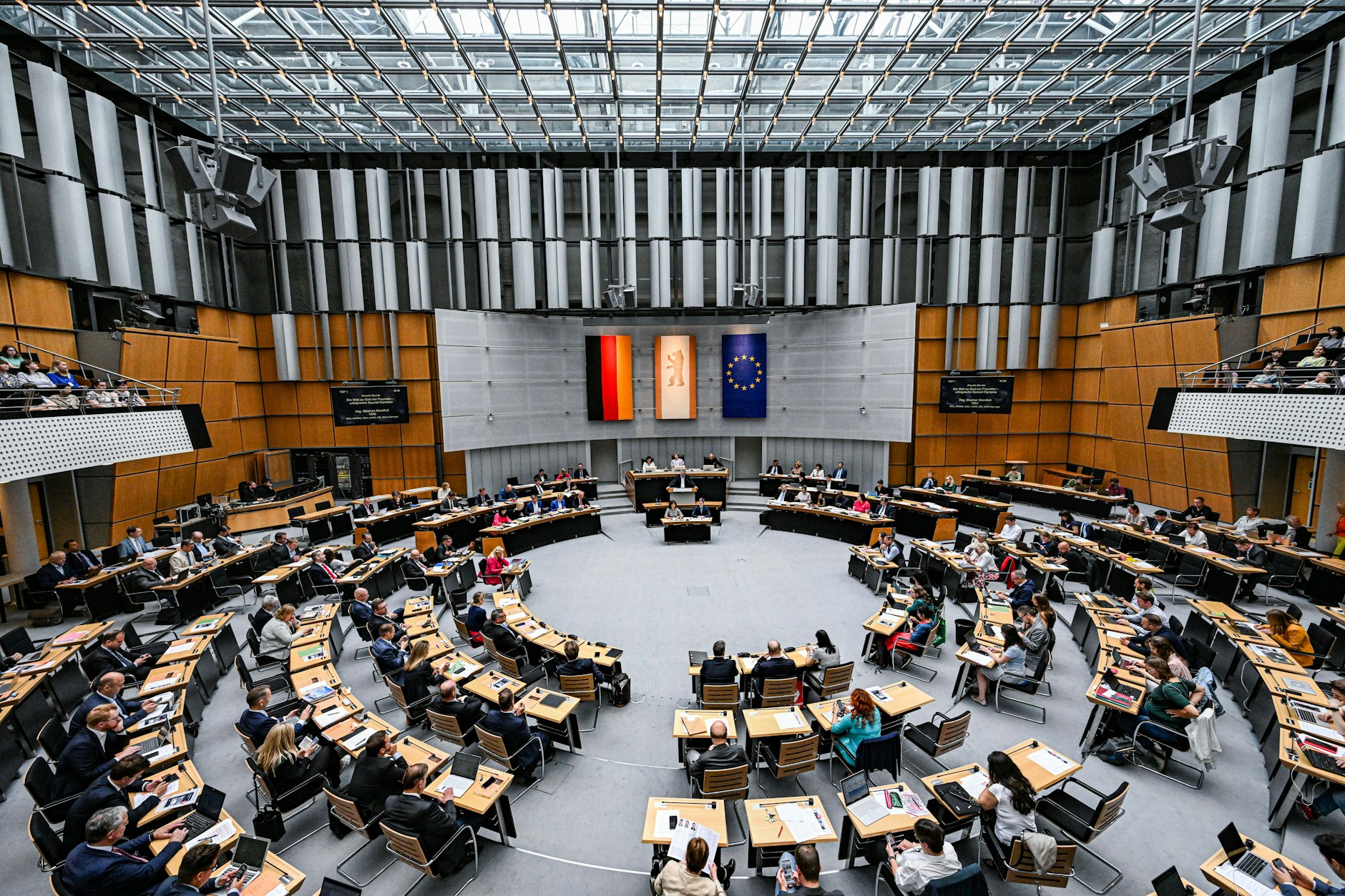 Eine Plenarsitzung des Berliner Abgeordnetenhauses im Juni 2023.