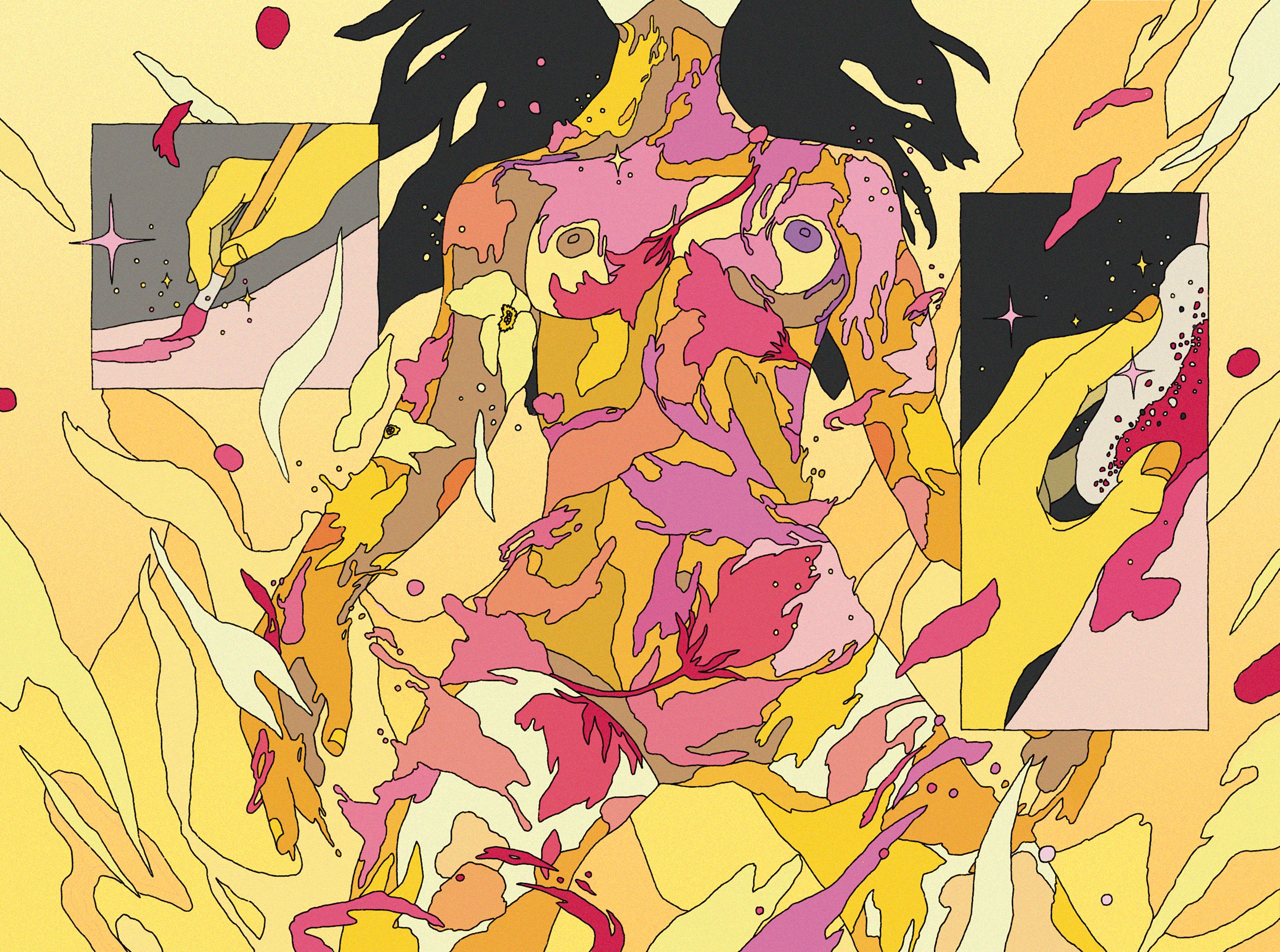 Die Erotik des Bodypaintings: Sanftes Streicheln des Pinsels