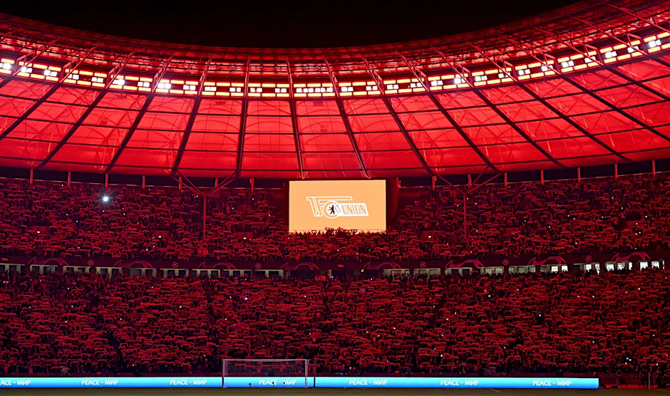 ARCHIV - Für die Champions League zog Union Berlin ins Olympiastadion um.  
