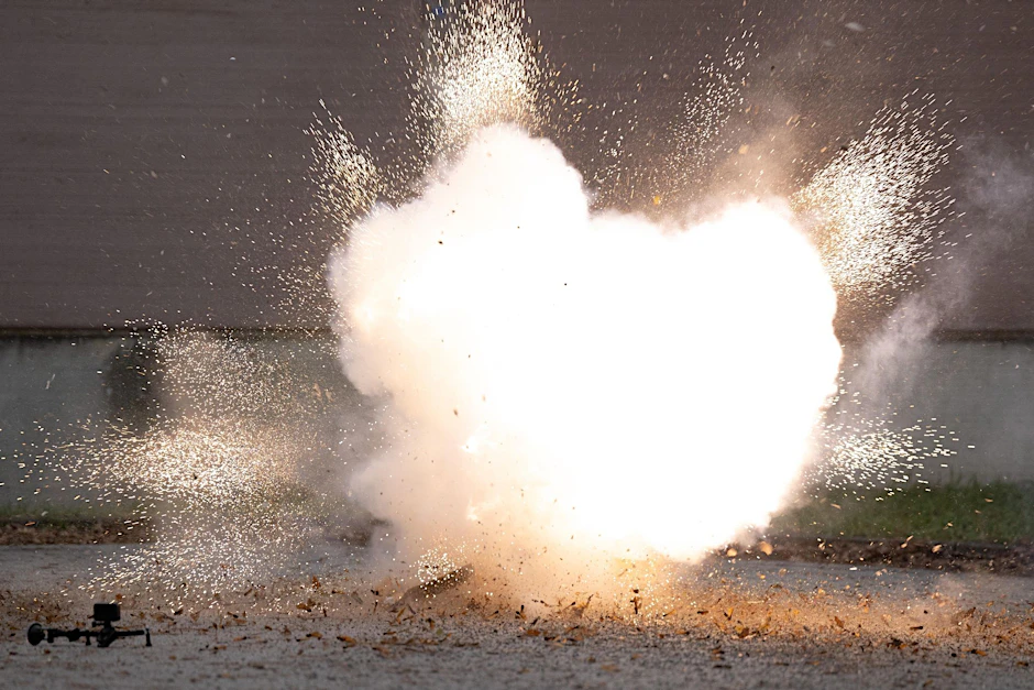 Unbekannte haben in Friedrichshain Pyrotechnik auf Polizisten geworfen.