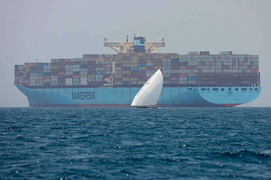 Archiv: Ein Containerschiff der dänischen „Maersk“-Reederei