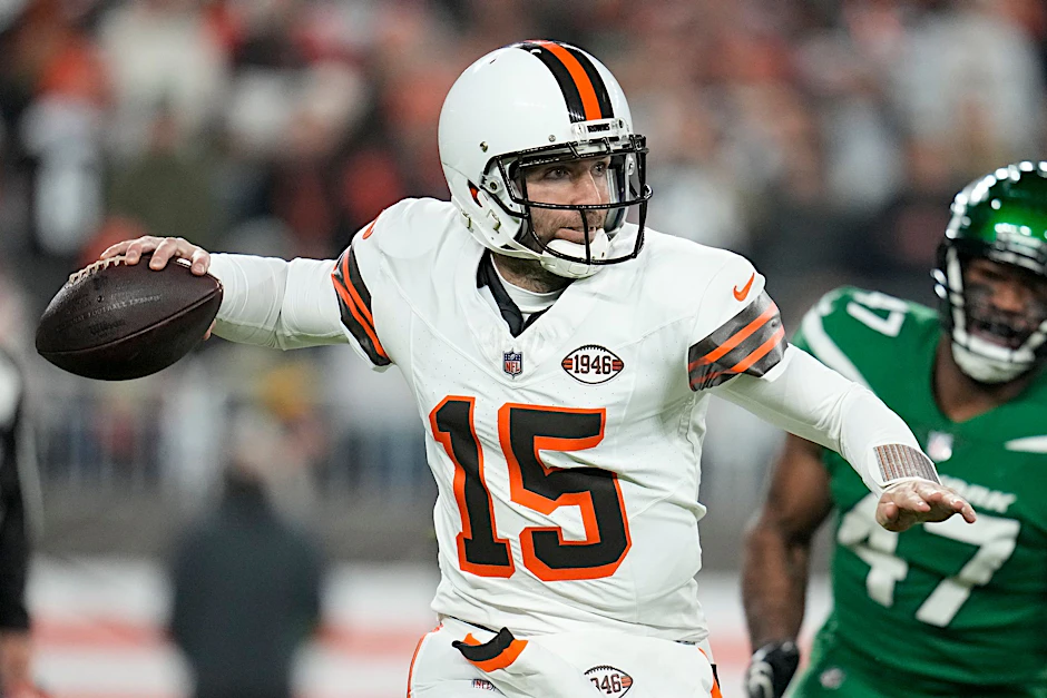 Clevelands Quarterback Joe Flacco war der überragende Spieler der Partie.  