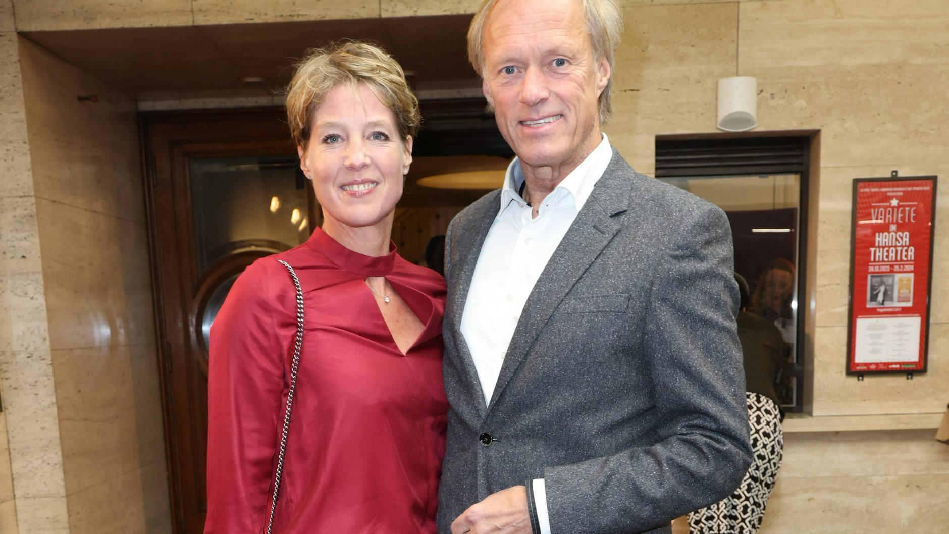 Steakhouse-Erbin Christina Block mit Gerhard Delling, mit dem sie seit 2021 zusammen ist.