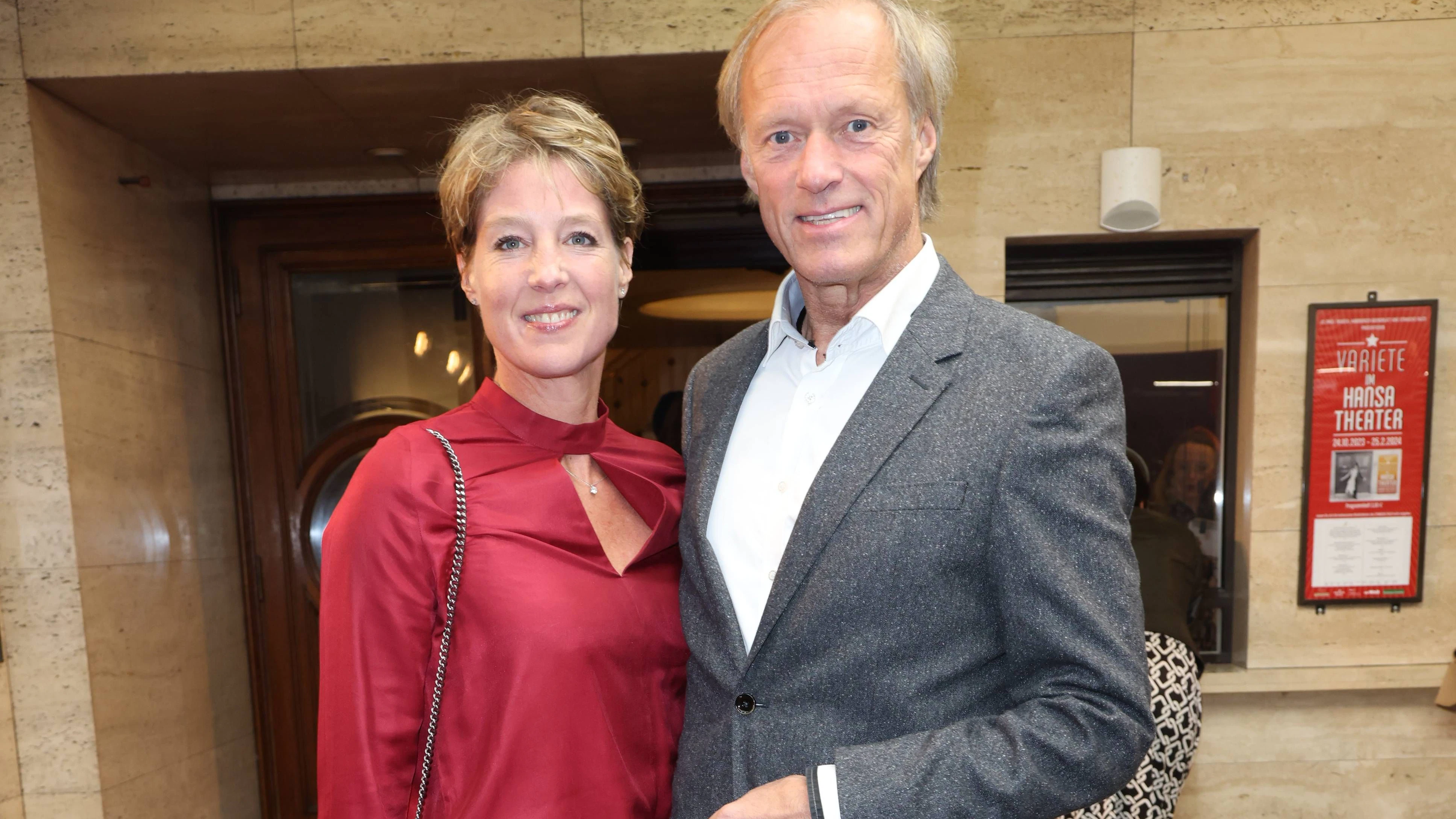 Steakhouse-Erbin Christina Block mit Gerhard Delling, mit dem sie seit 2021 zusammen ist.