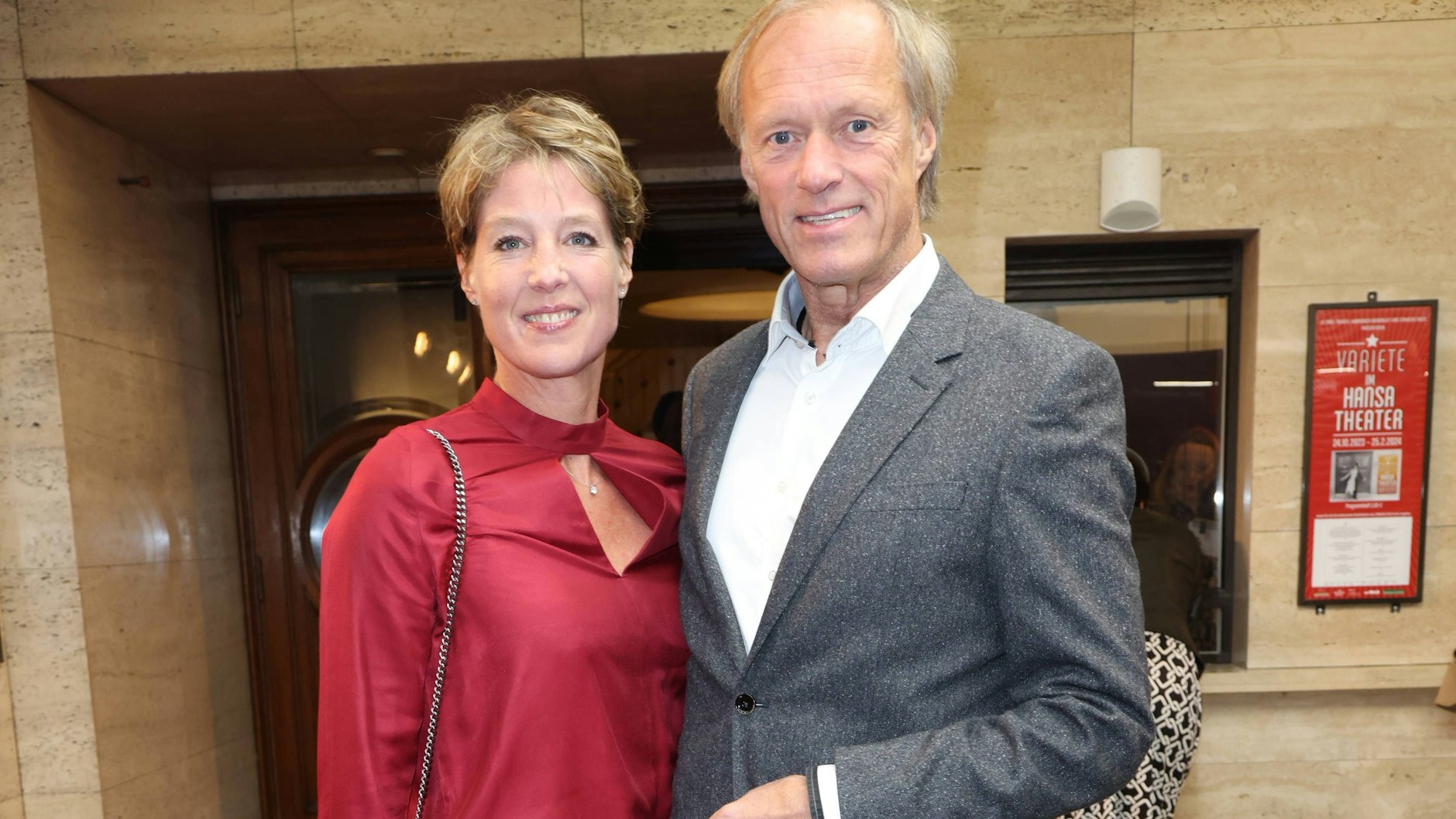 Steakhouse-Erbin Christina Block mit Gerhard Delling, mit dem sie seit 2021 zusammen ist.