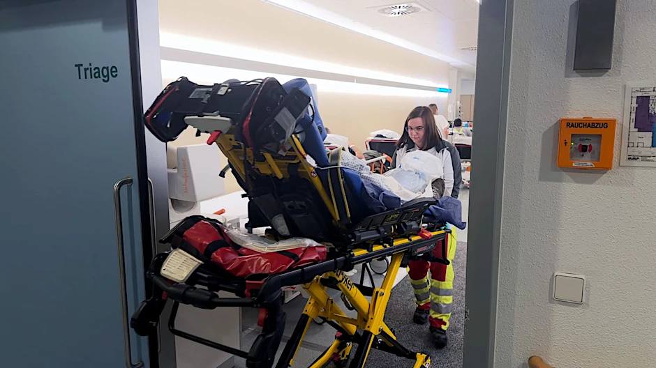 In der Rettungsstelle des BG Klinikum Unfallkrankenhaus Berlin.  