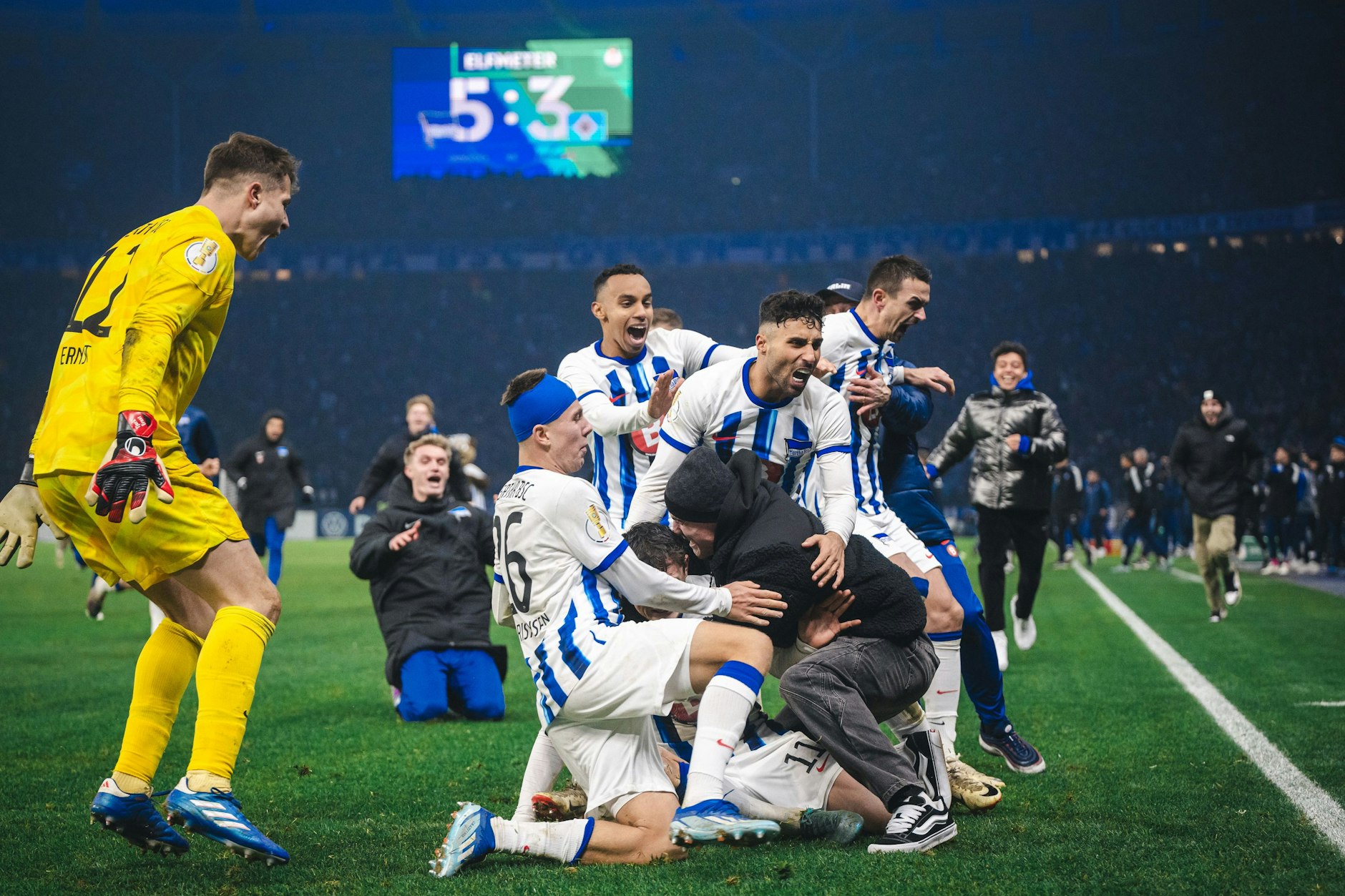 Hertha BSC feierte in dieser Saison schon zwei Pokalpartys gegen Mainz und den HSV. Die dritte soll am 31. Januar gegen Kaiserslautern folgen.