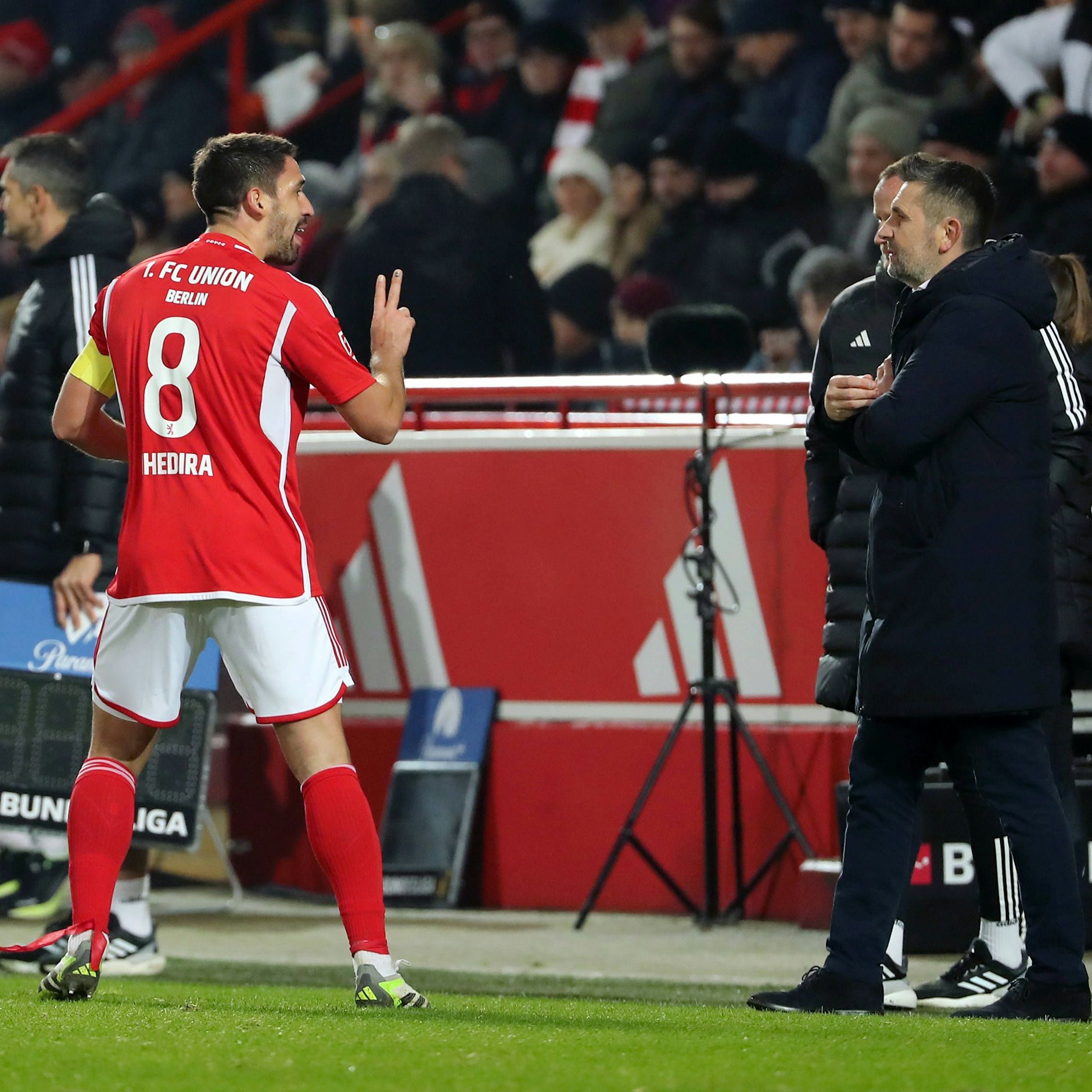 Rani Khedira und Union-Trainer Nenad Bjelica
