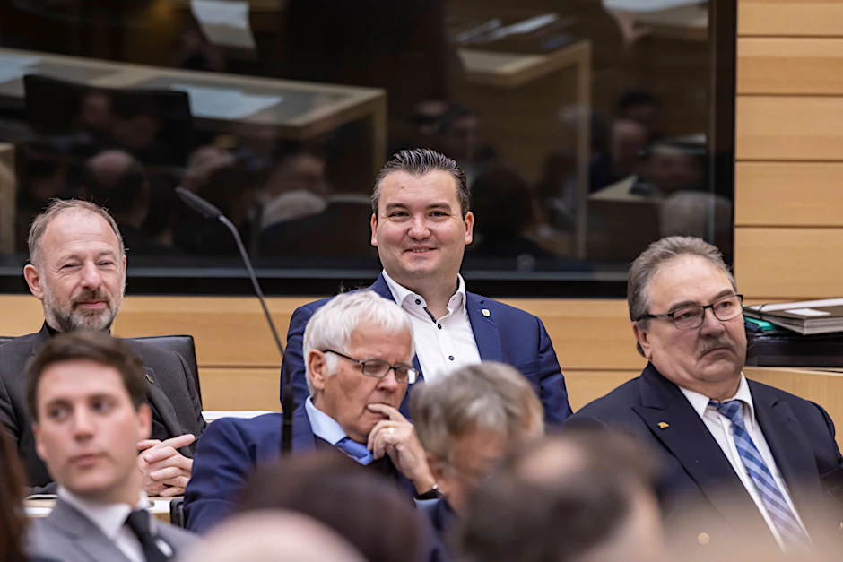 Udo Stein im Landtag – bevor es zu den Vorfällen kam.