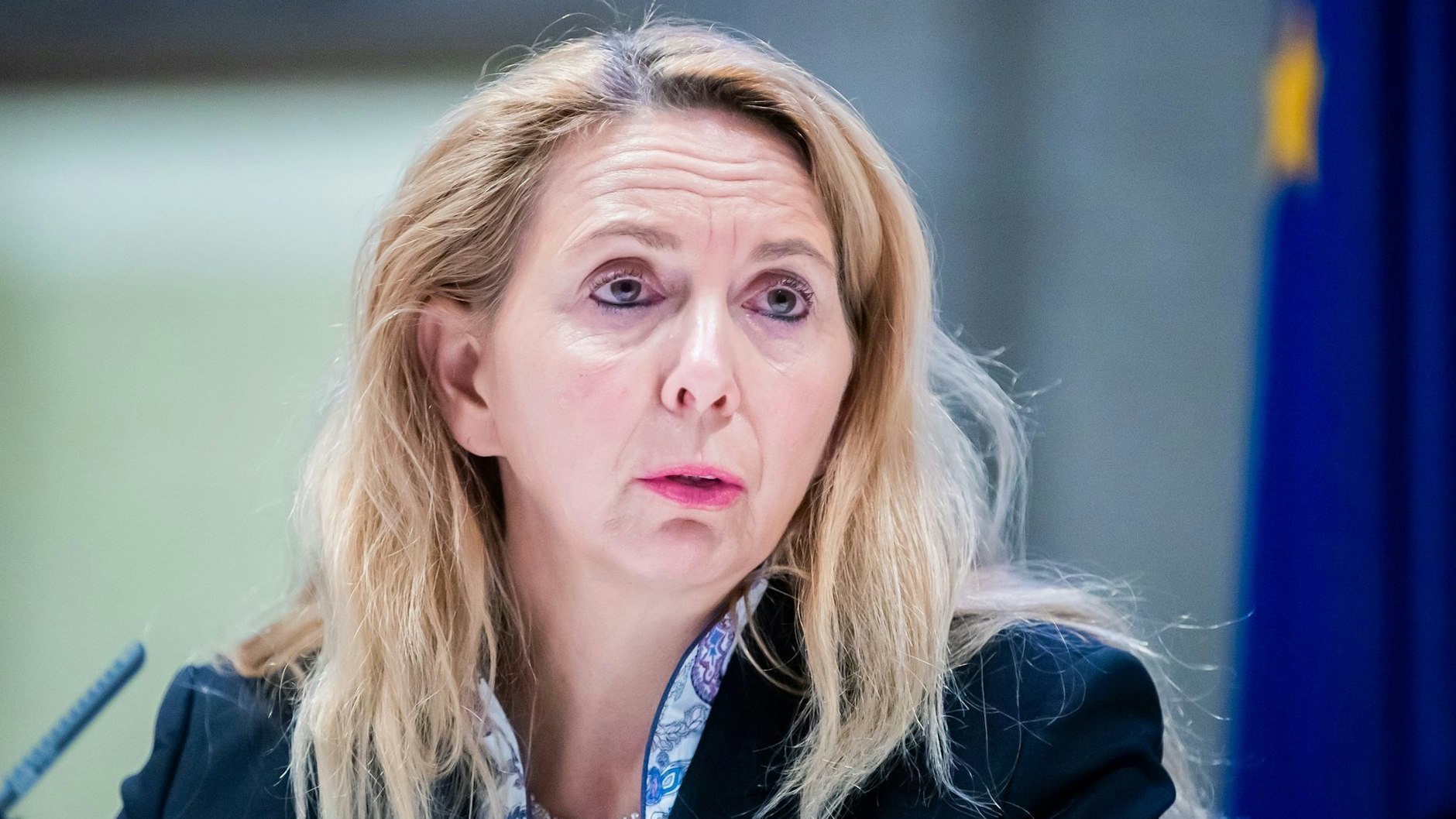 Barbara Slowik, Polizeipräsidentin in Berlin, würde den Klima-Klebern gerne ihre finanzielle Unterstützung nehmen.