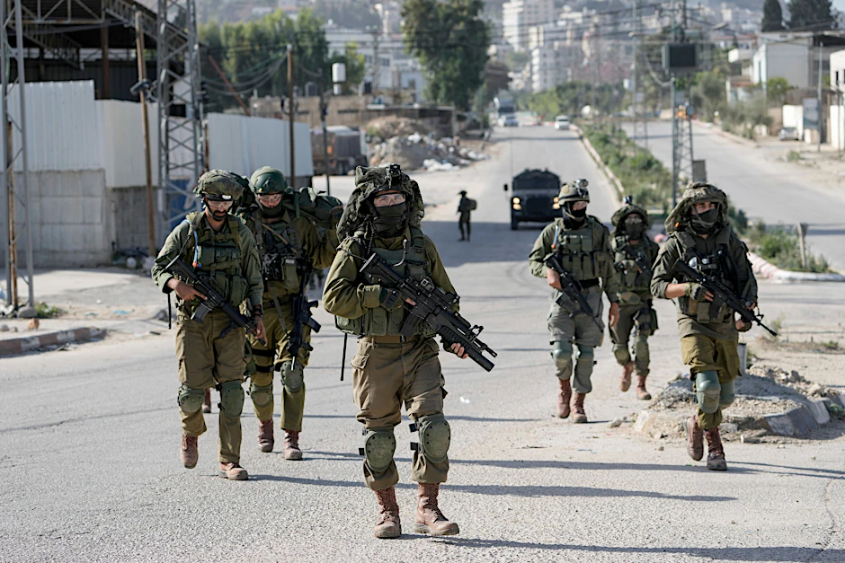 Israelische Soldaten patrouillieren im Gazastreifen.&nbsp;