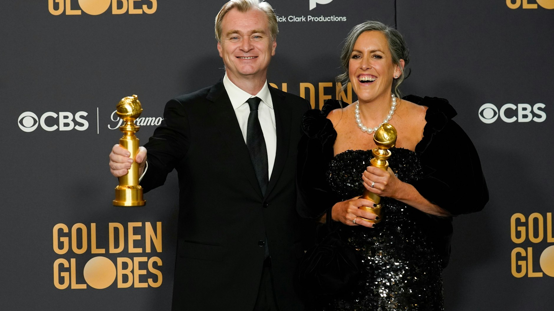 Der Film „Oppenheimer“ des britischen Regisseurs gewann den Golden Globe als bestes Filmdrama.