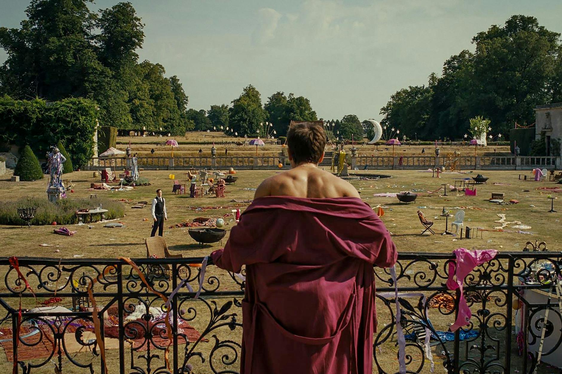 Barry Keoghan in einer Szene von „Saltburn“