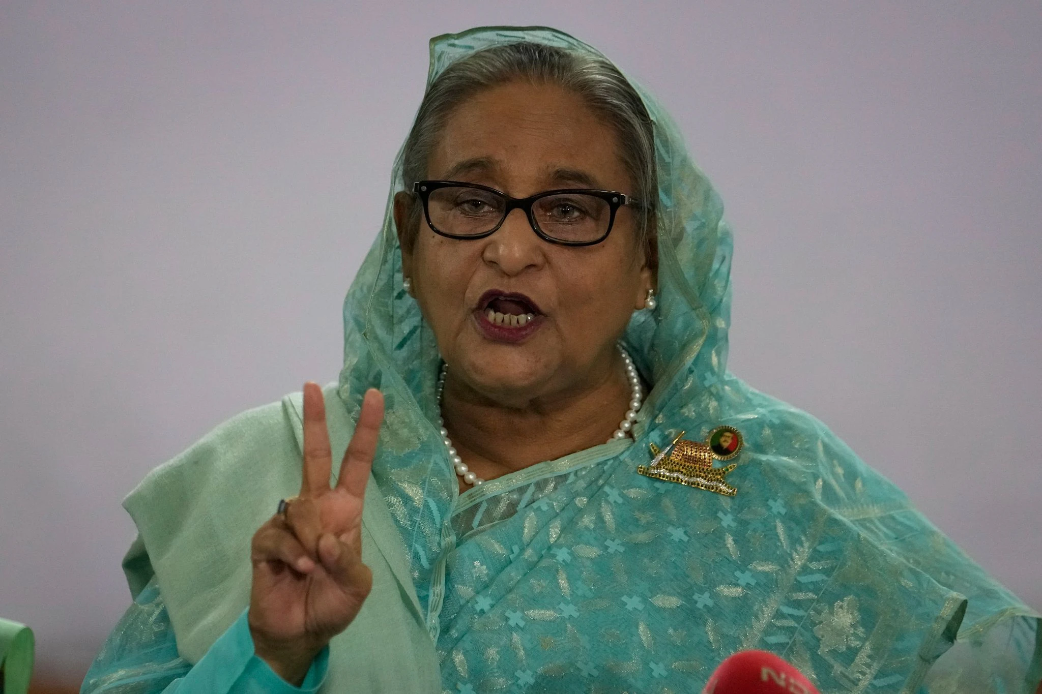Regierungschefin Sheikh Hasina tritt zunehmend autokratisch auf.  