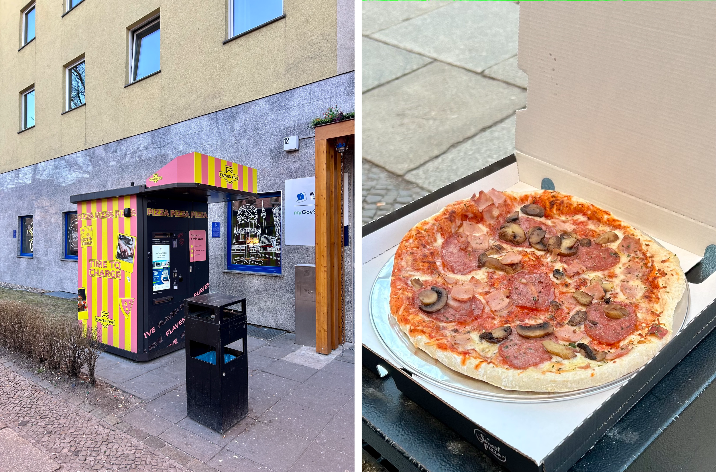 Pizzaautomaten in Berlin: Margherita auf Knopfdruck – wie schmeckt's?