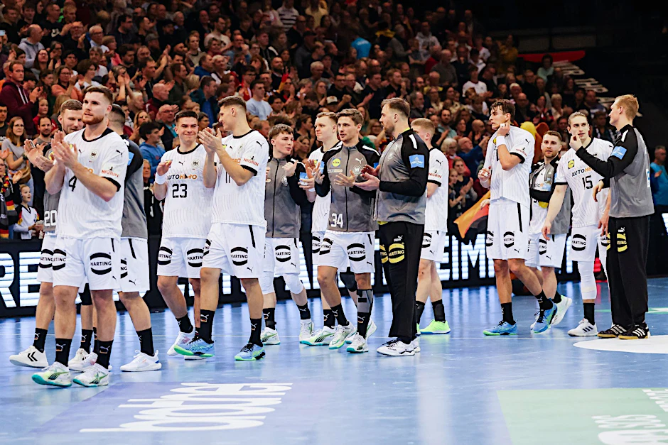 Die Spieler der Deutschen Mannschaft starten am Mittwoch gegen die Schweiz.&nbsp;&nbsp;