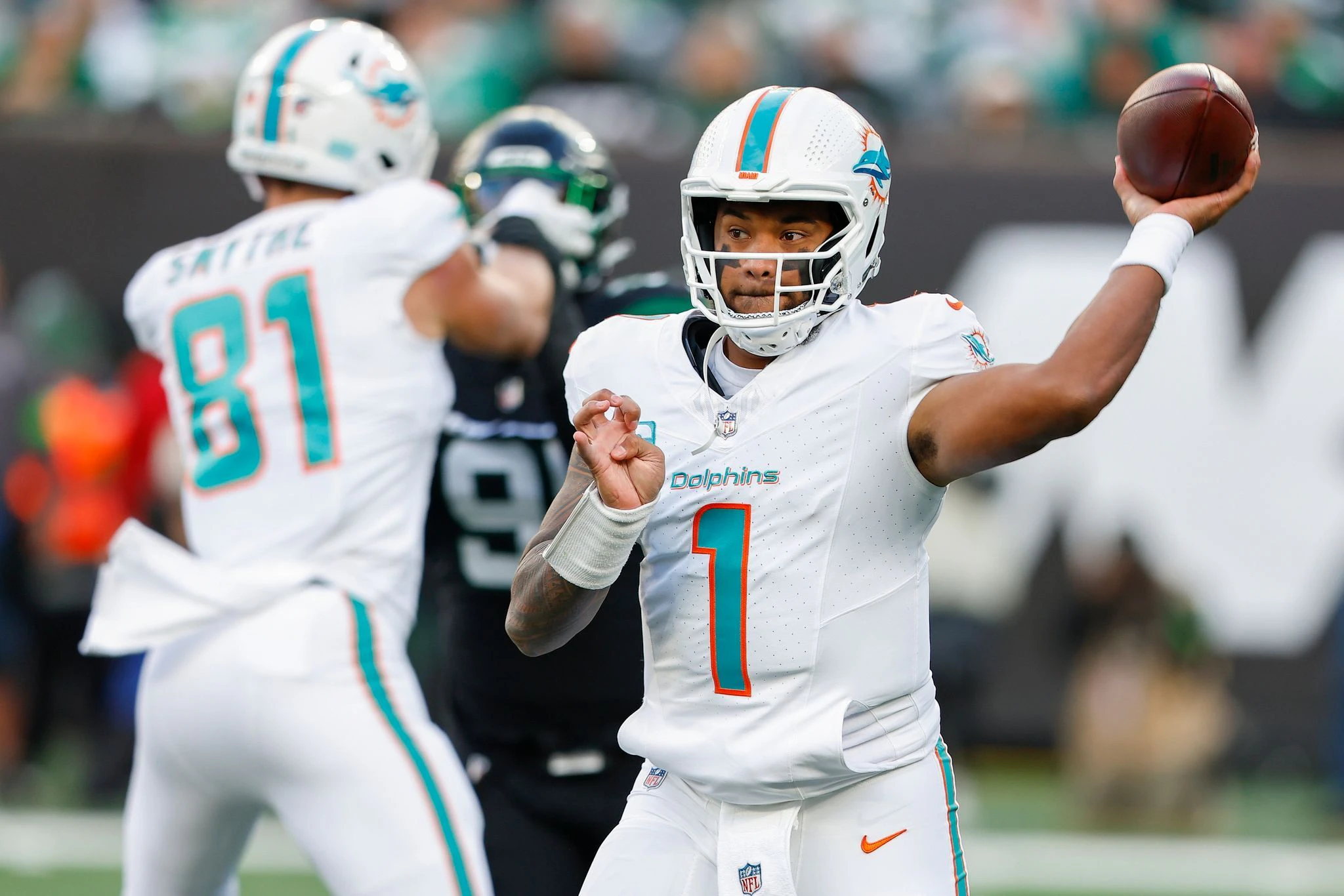 ARCHIV - Miamis Quarterback Tua Tagovailoa wird das AFC-Team anführen.  